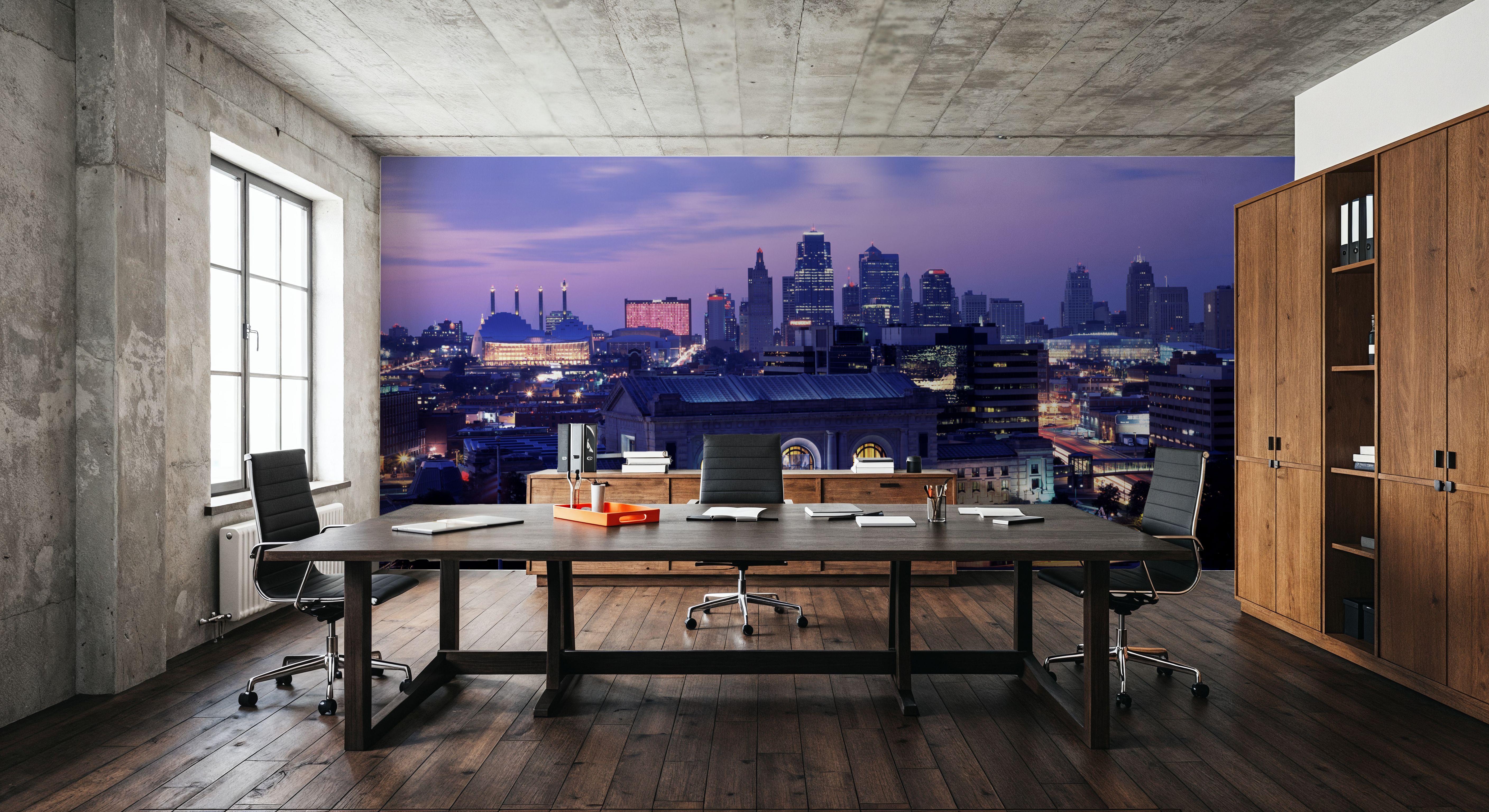 Purple Gradient Twilight Metropolis