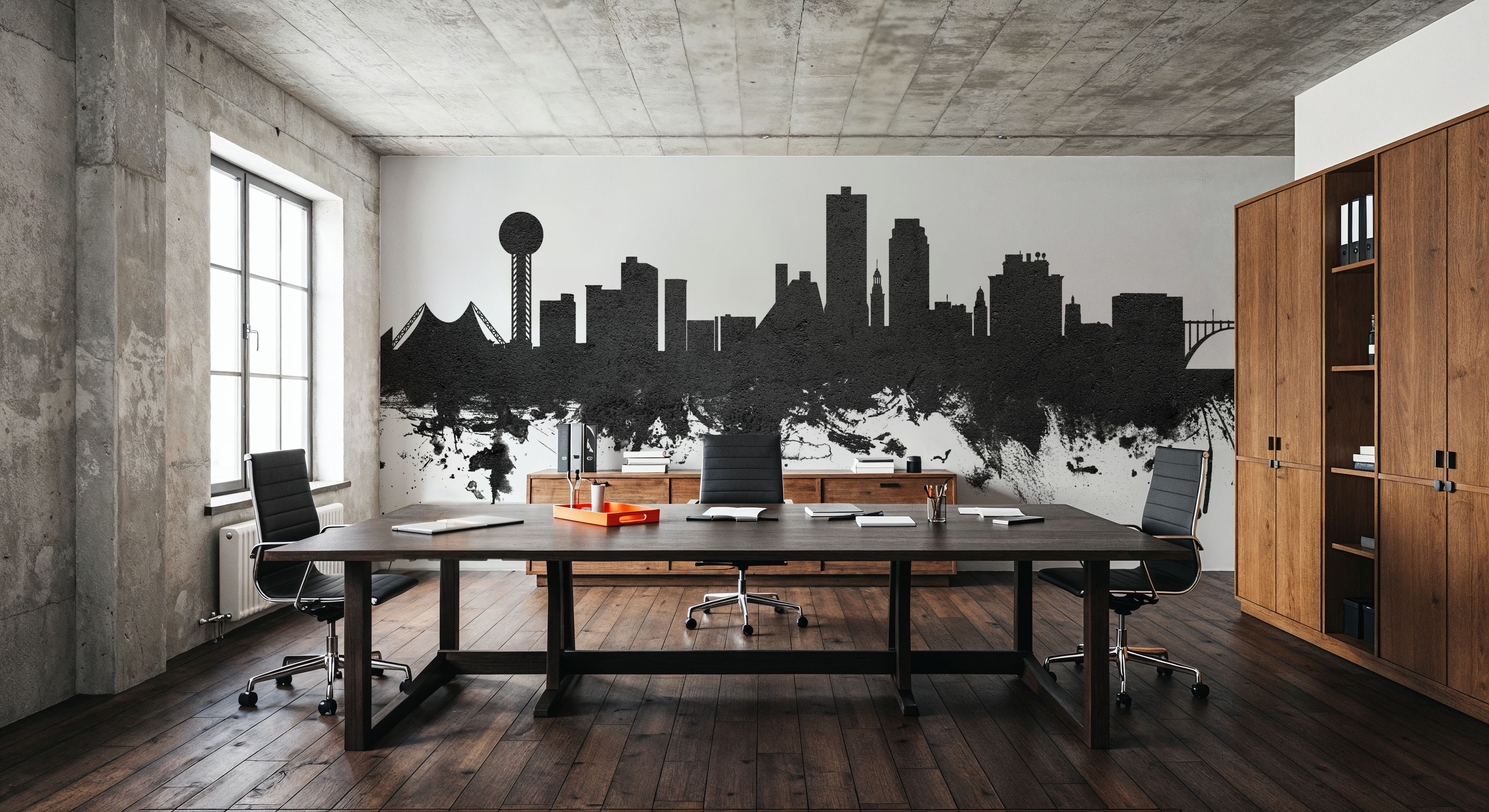 Knoxville Tennessee Skyline Black & White