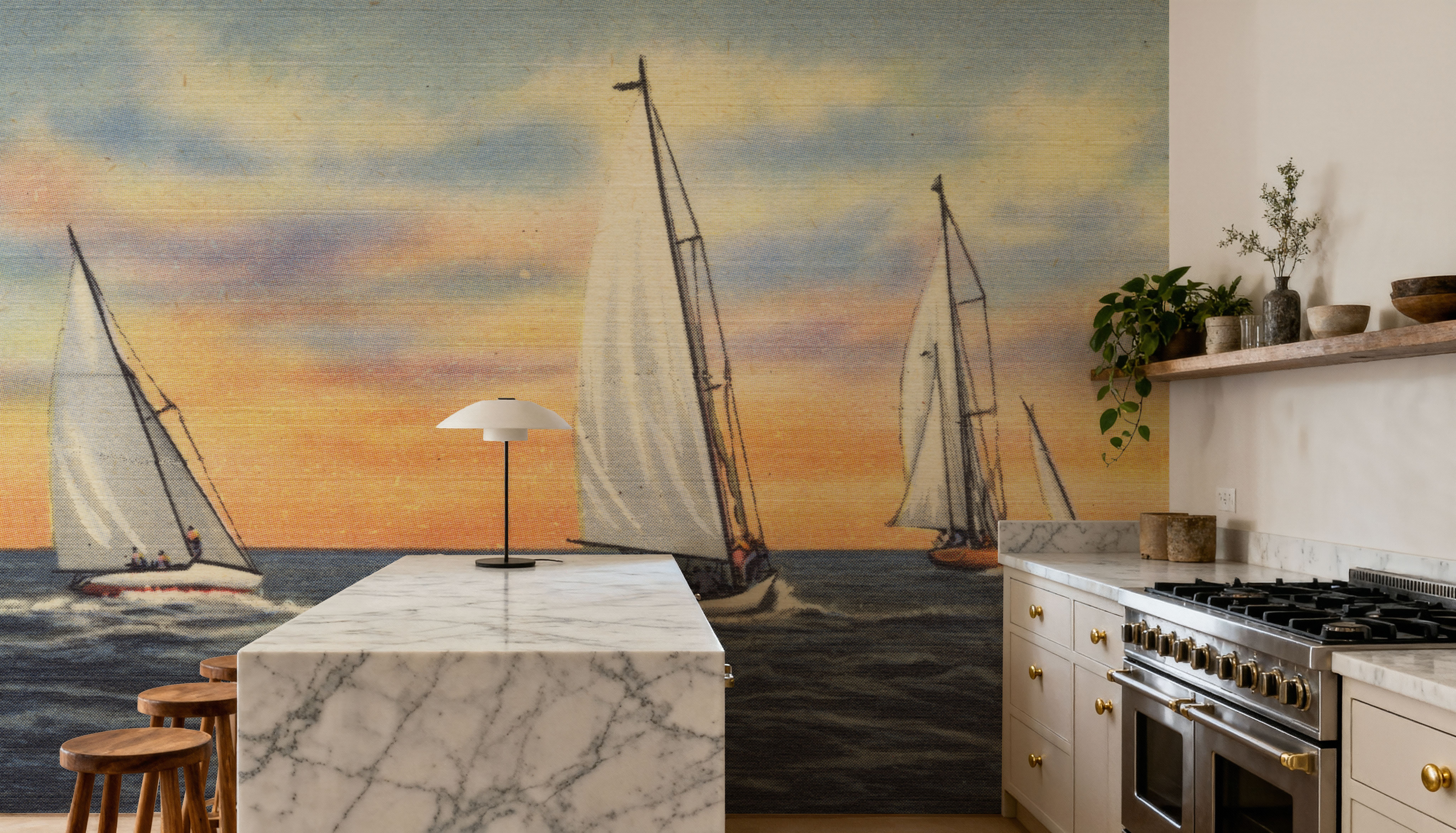 Greetings from the Sea - Screenprint Postcard