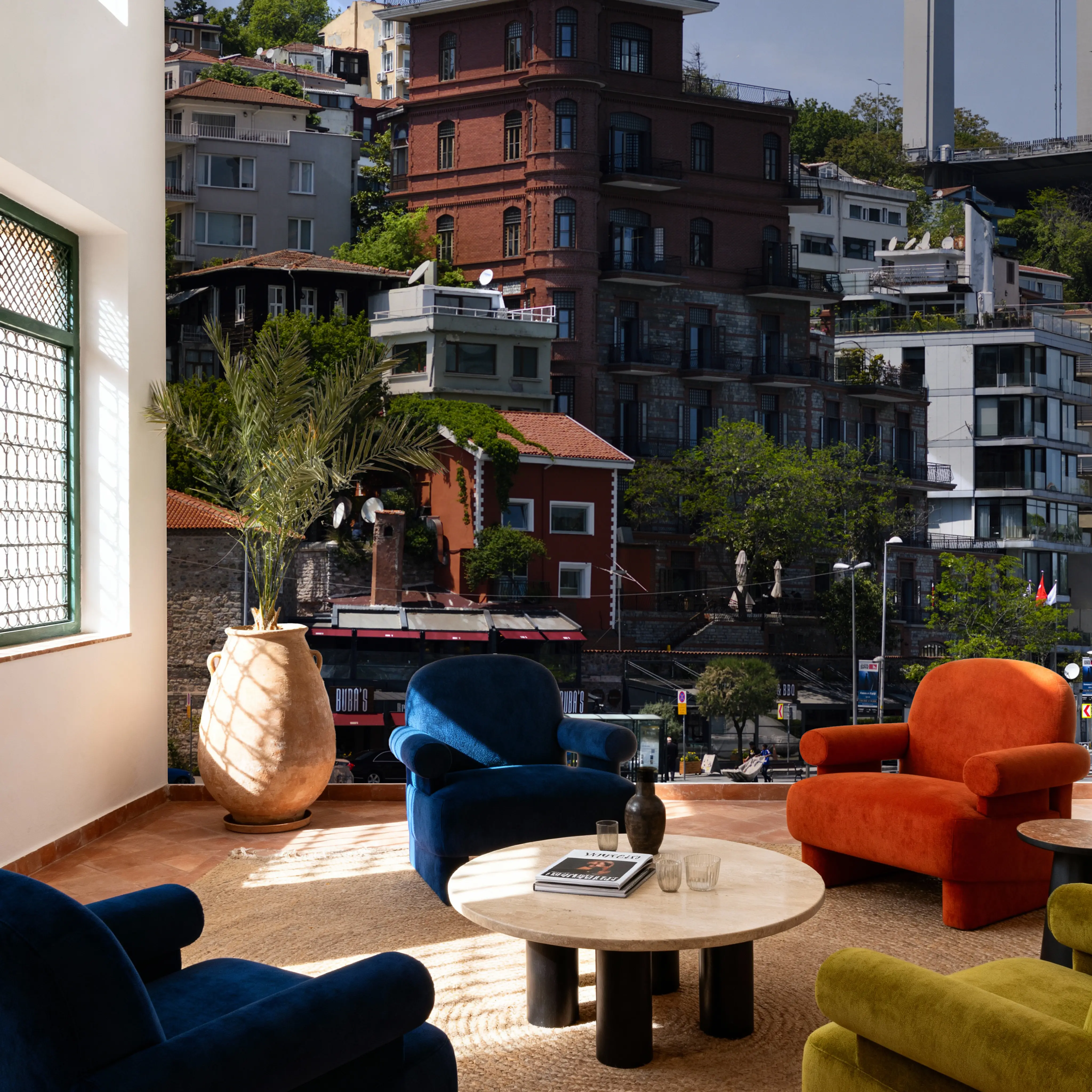 Papier Peint Panoramique - Historic Bridge Cityscape - Architecture Rue - Vert - Chambre - Wallism Belgique - Encollage au mur ou Autocollant