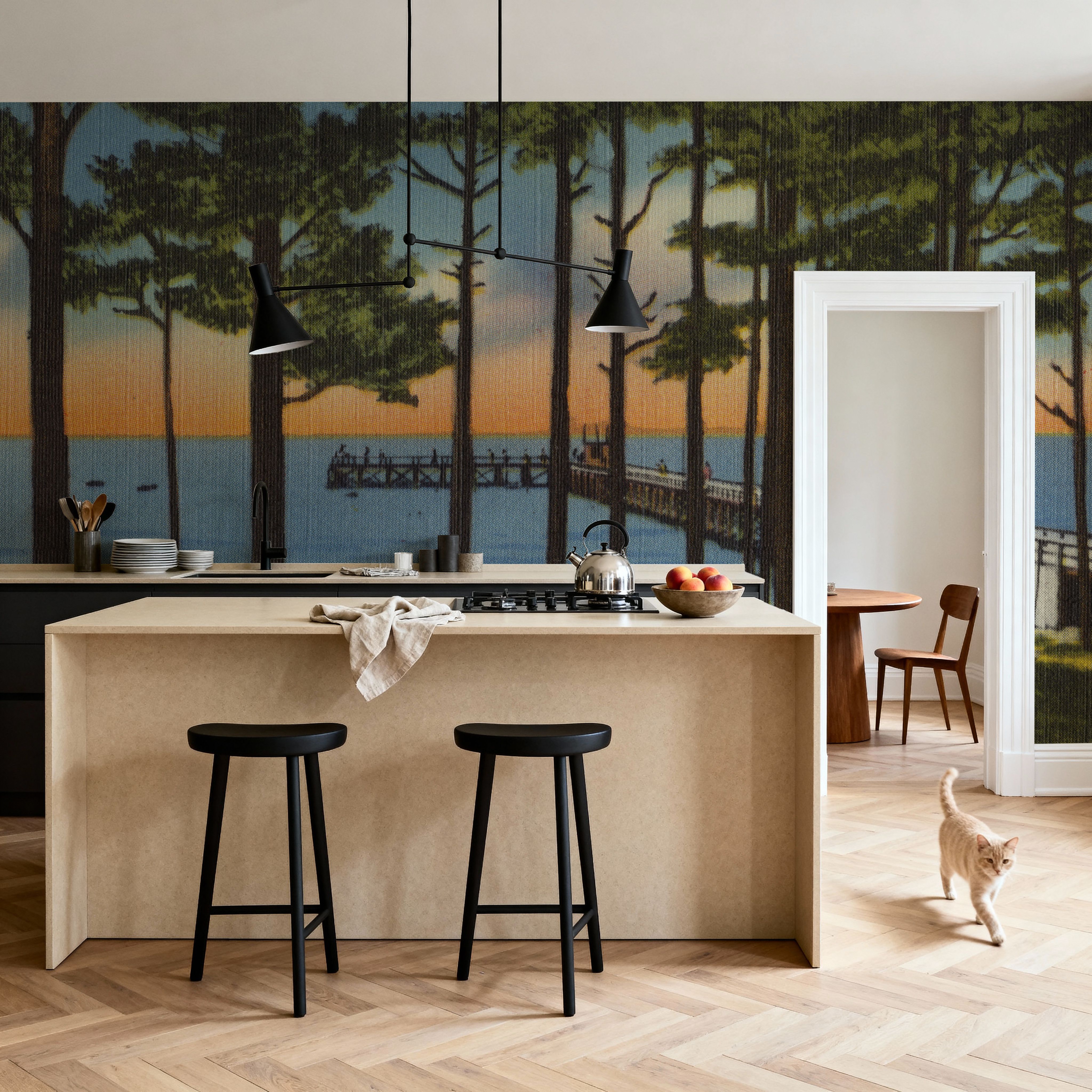 Greetings from Wilson Beach - Screenprint Postcard