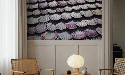 Mauve Seashell Mosaic