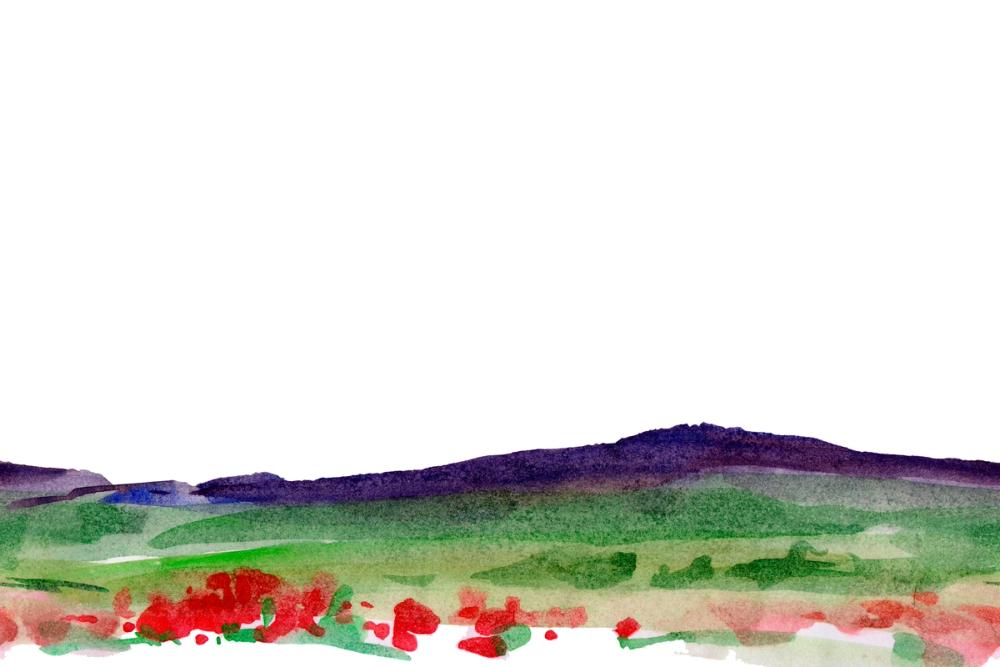 Purple Hill Landscape