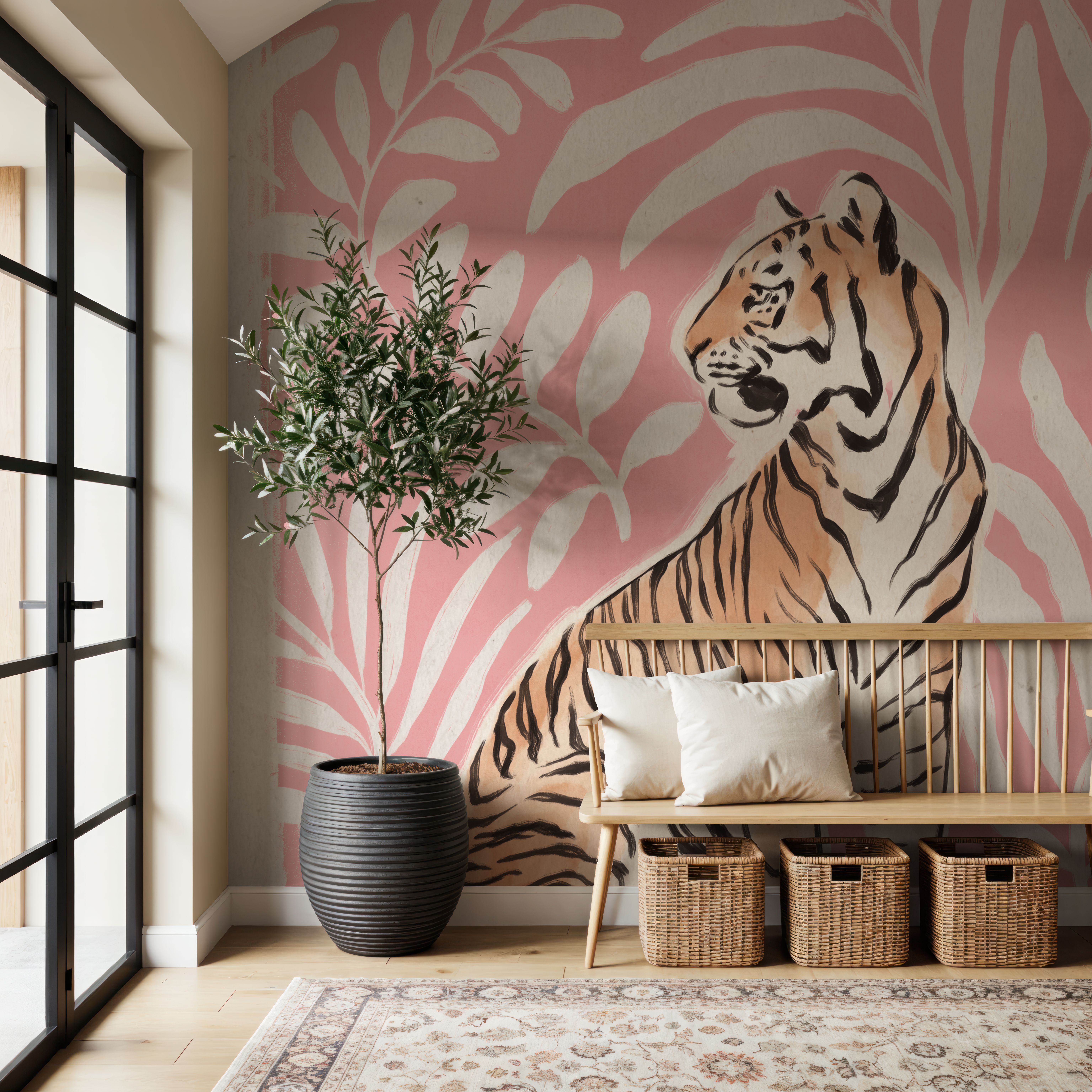 Jungle Cats II Pink