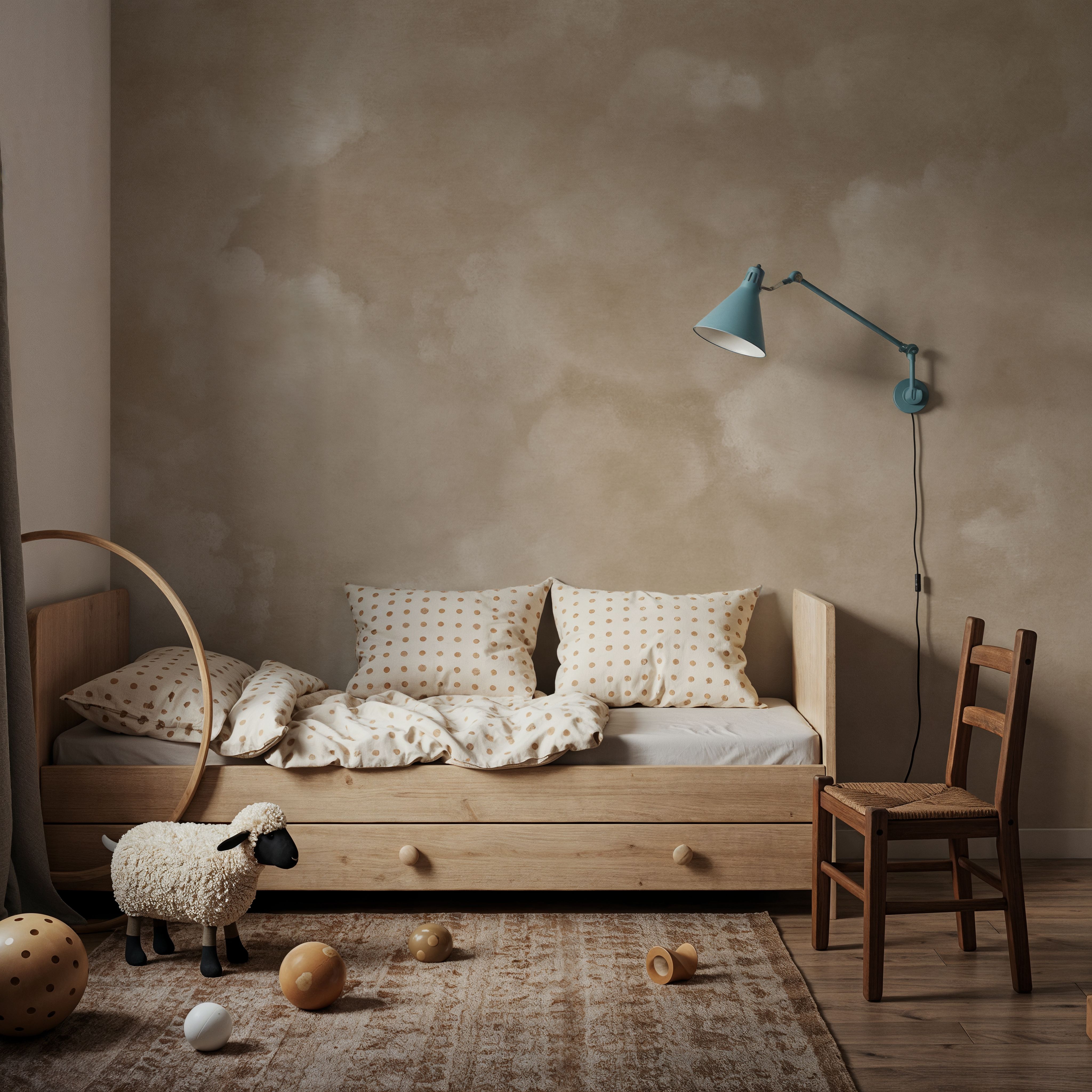 Painted Dreamy Clouds, Sepia