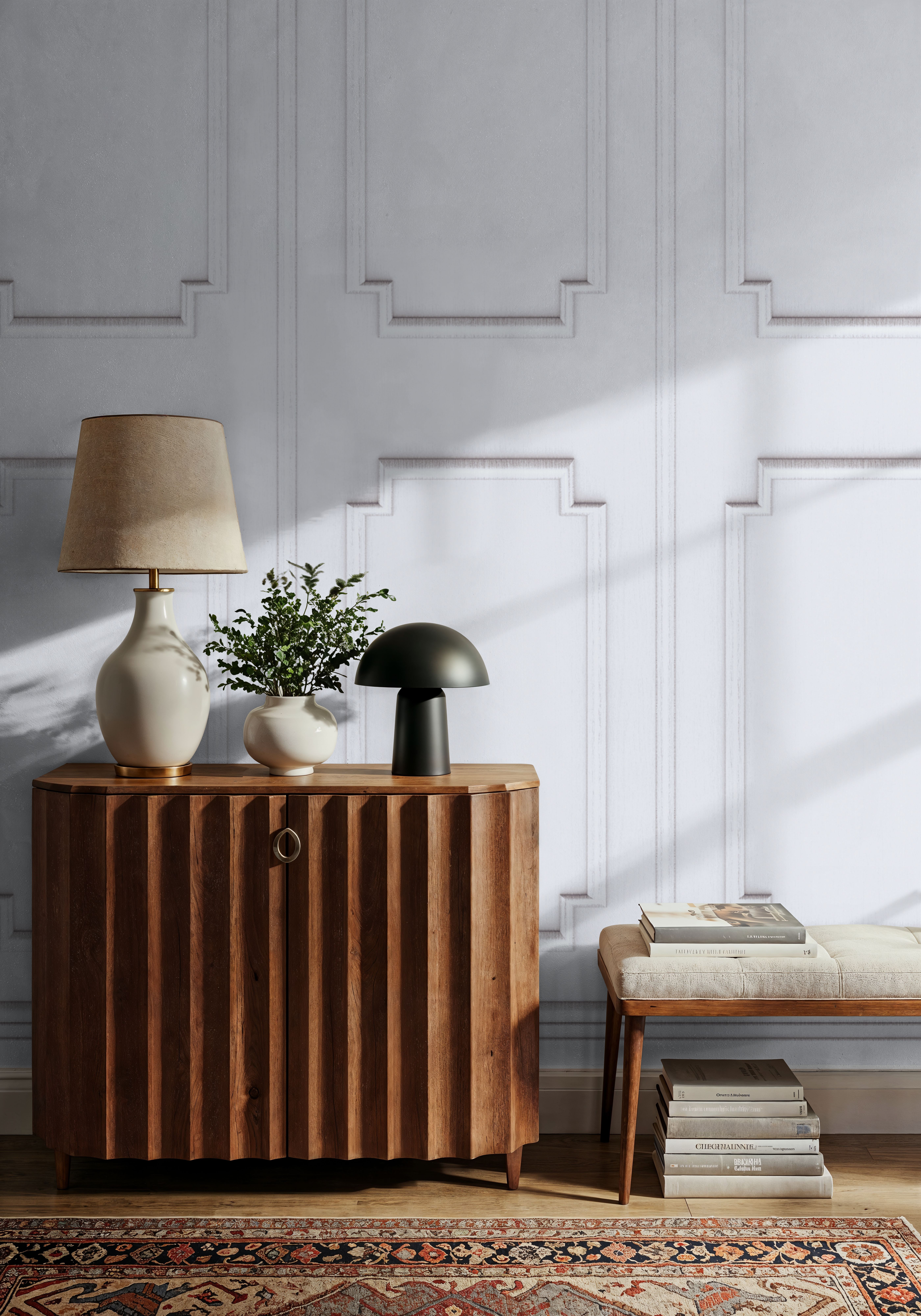 Faux Wall Panel Moulding, White