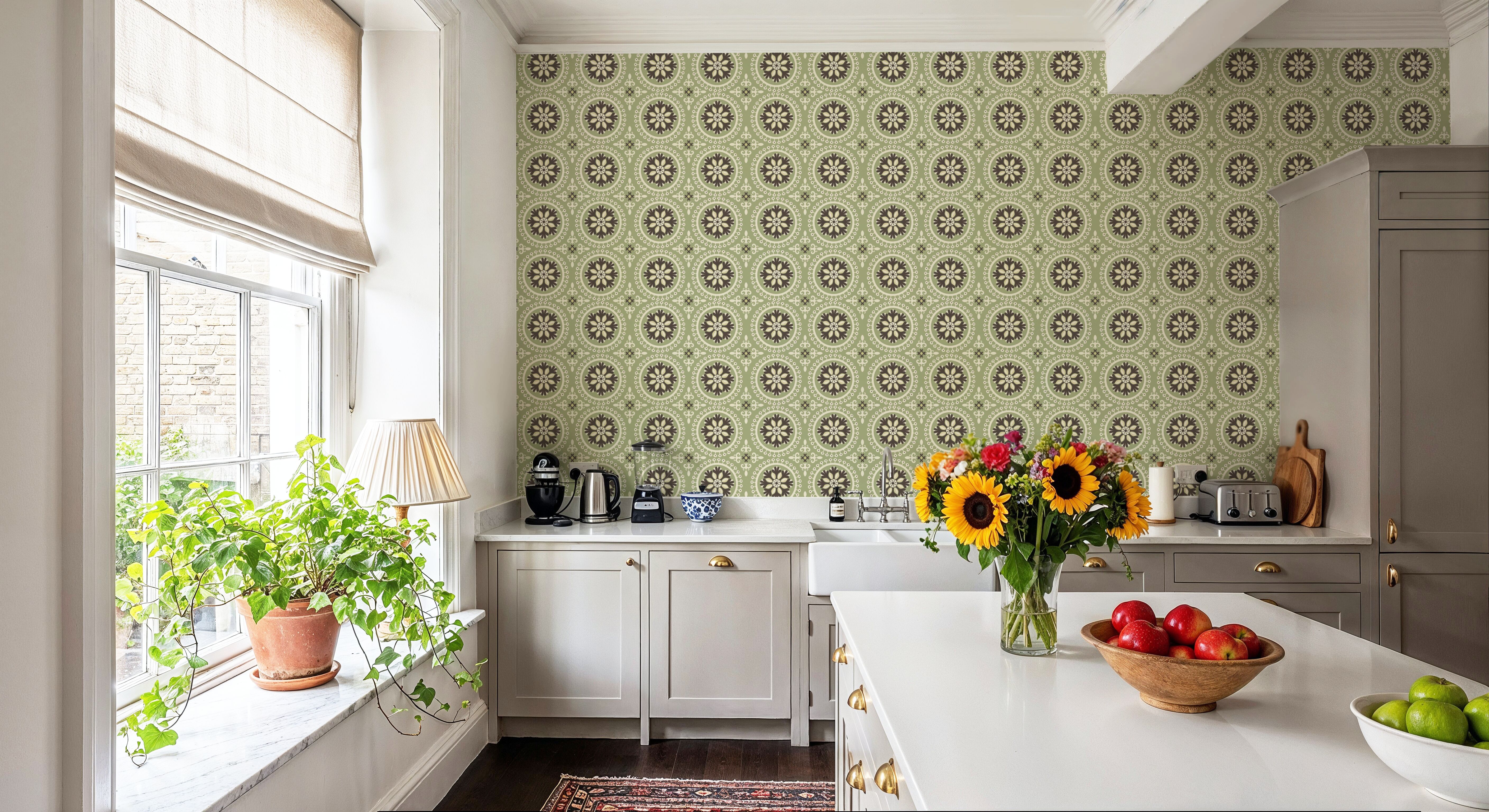 Geo Floral, Pistachio