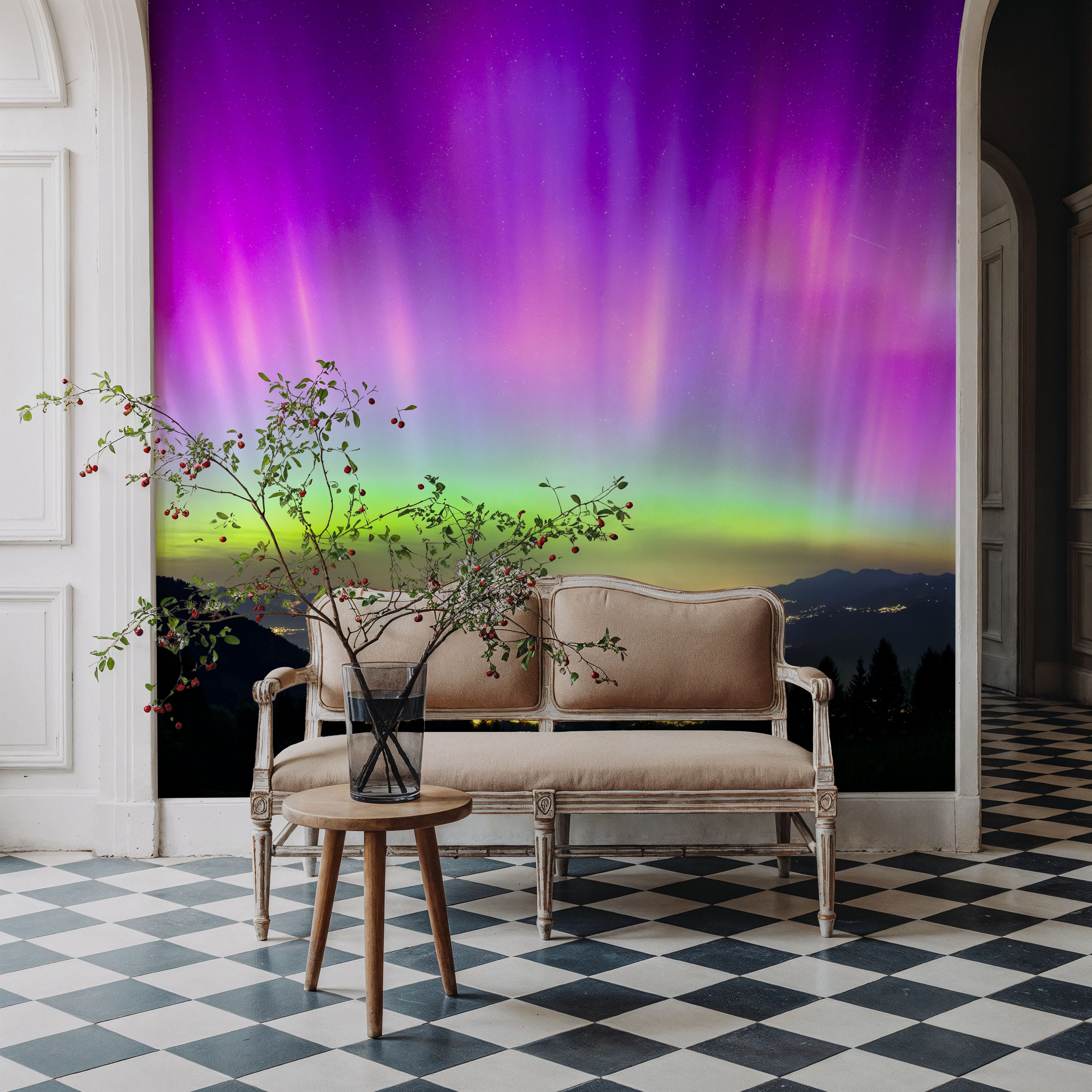 Pink Northern Lights