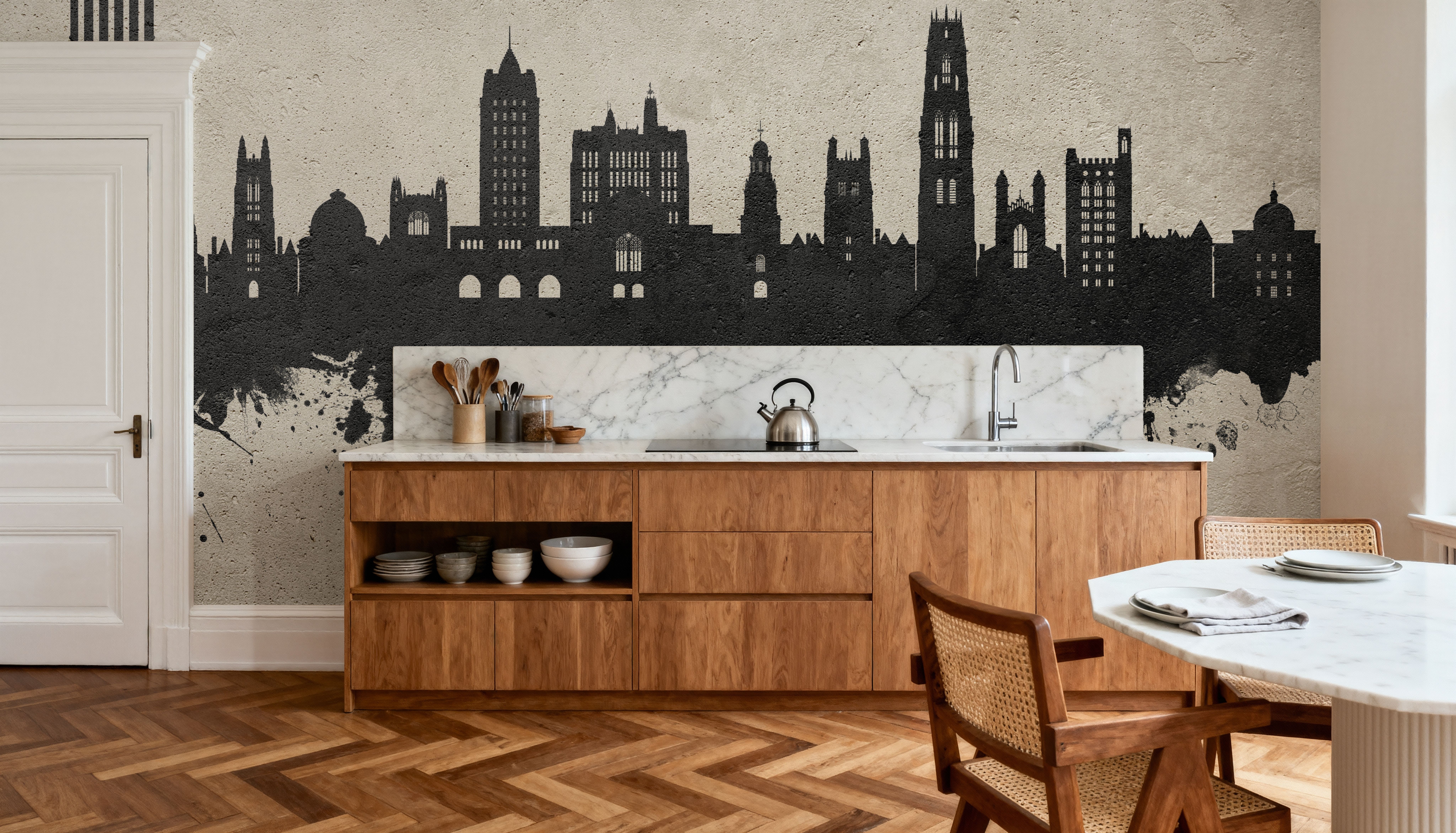 New Haven Connecticut Skyline Concrete