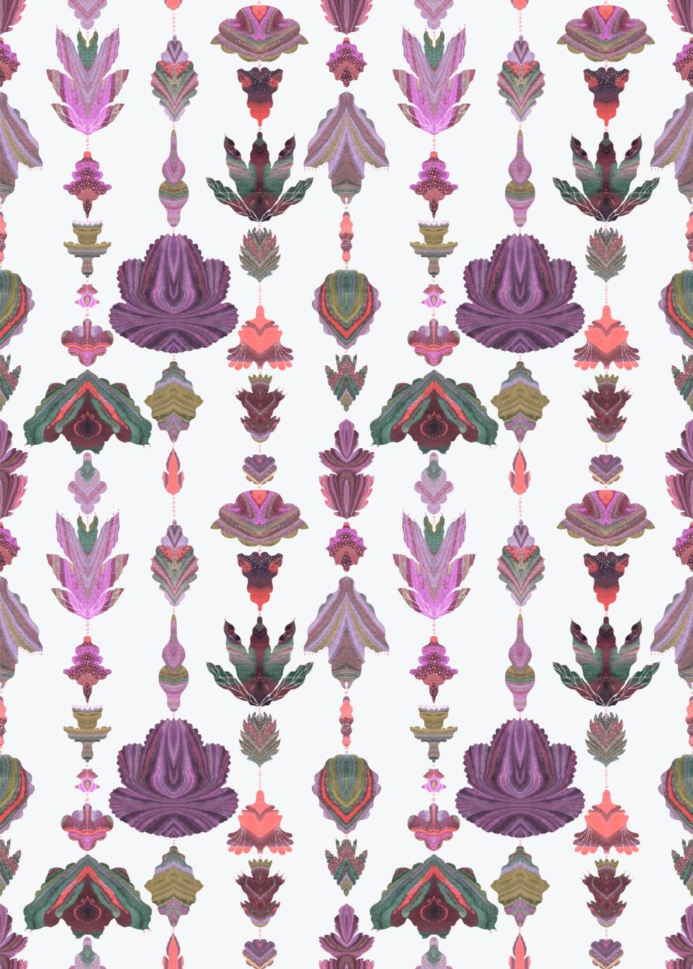 Marble Flowers, Periwinkle