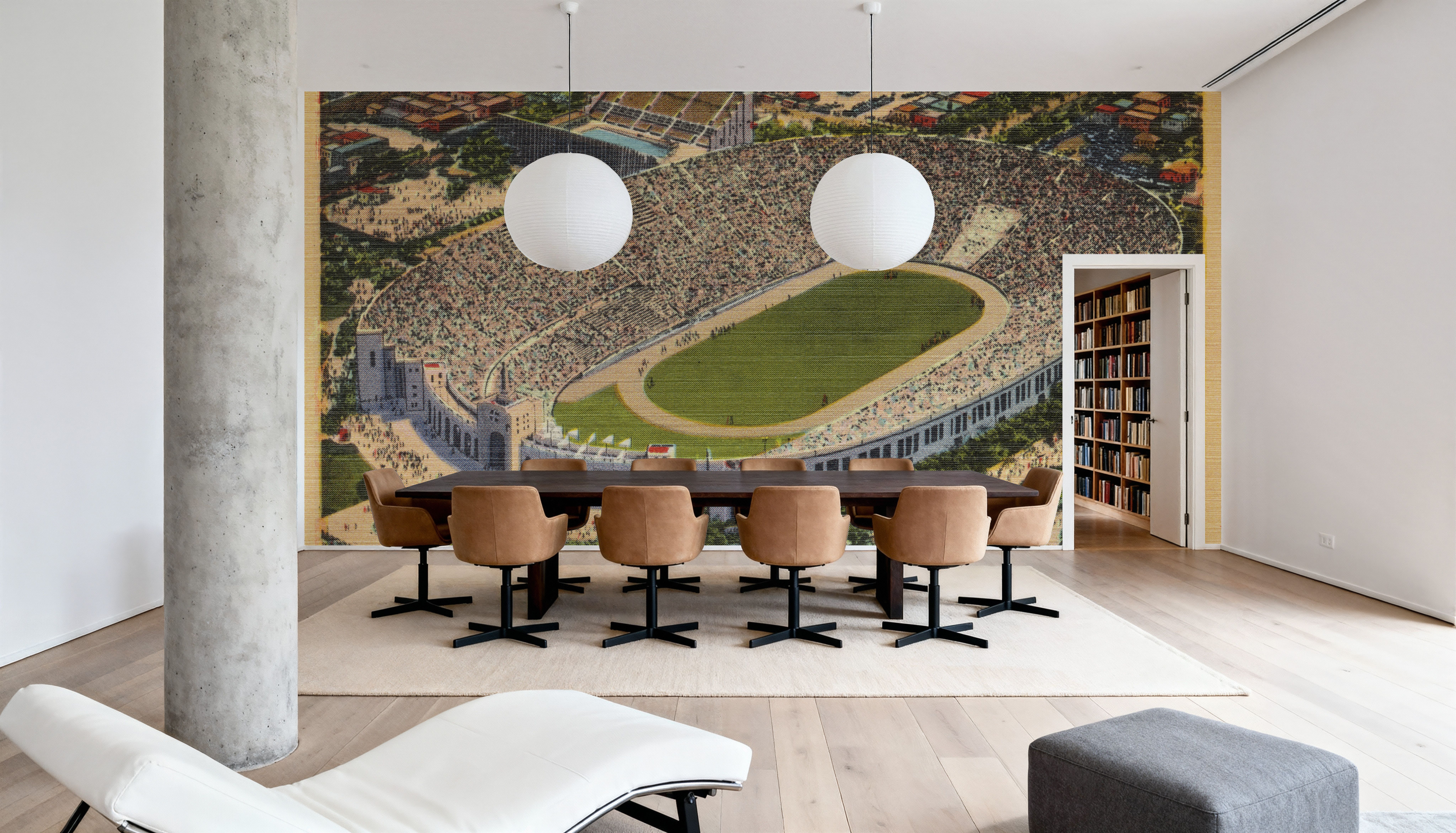 Greetings from LA Coliseum - Screenprint Postcard