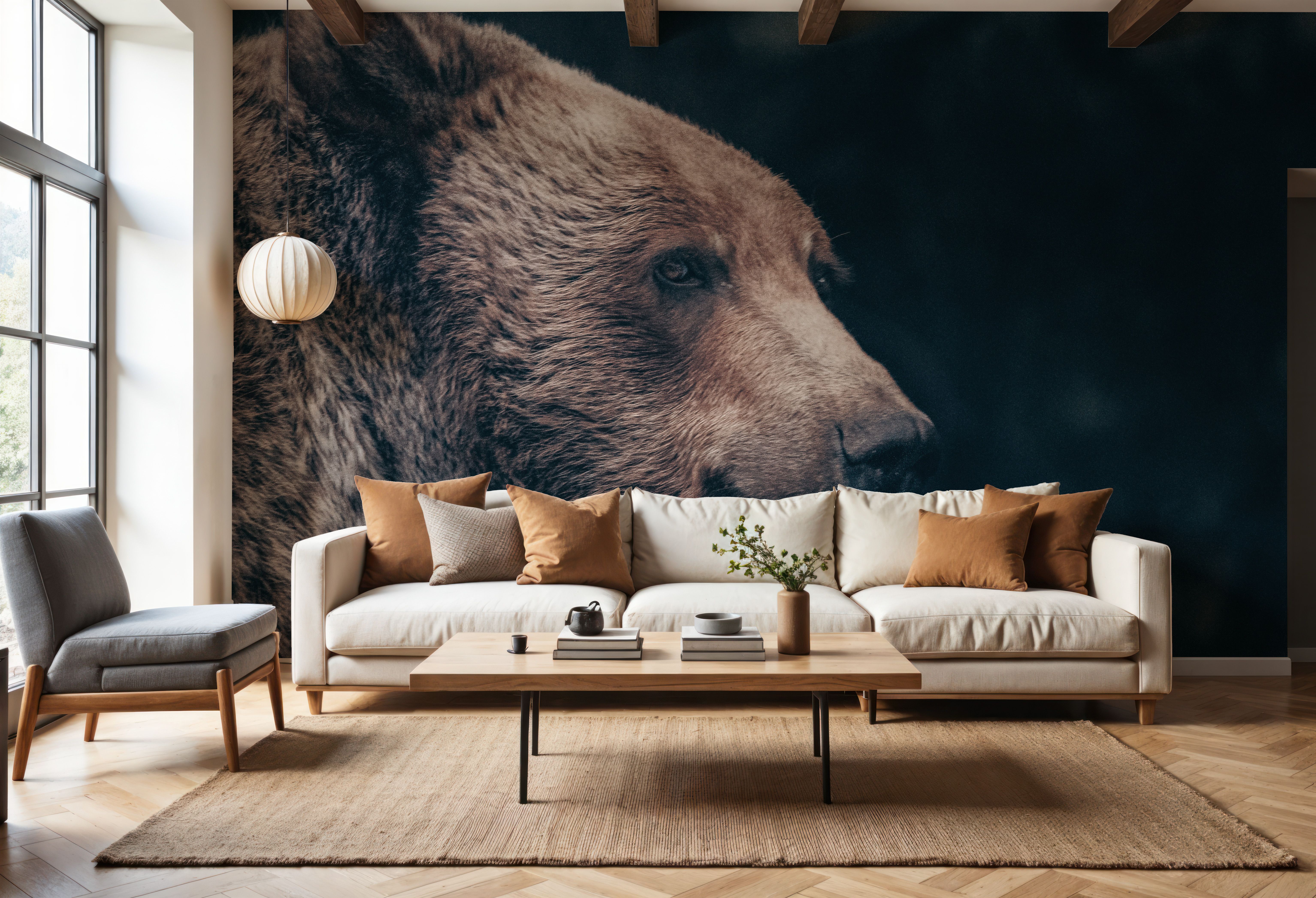 Grizzly Bear Portrait, Tapet