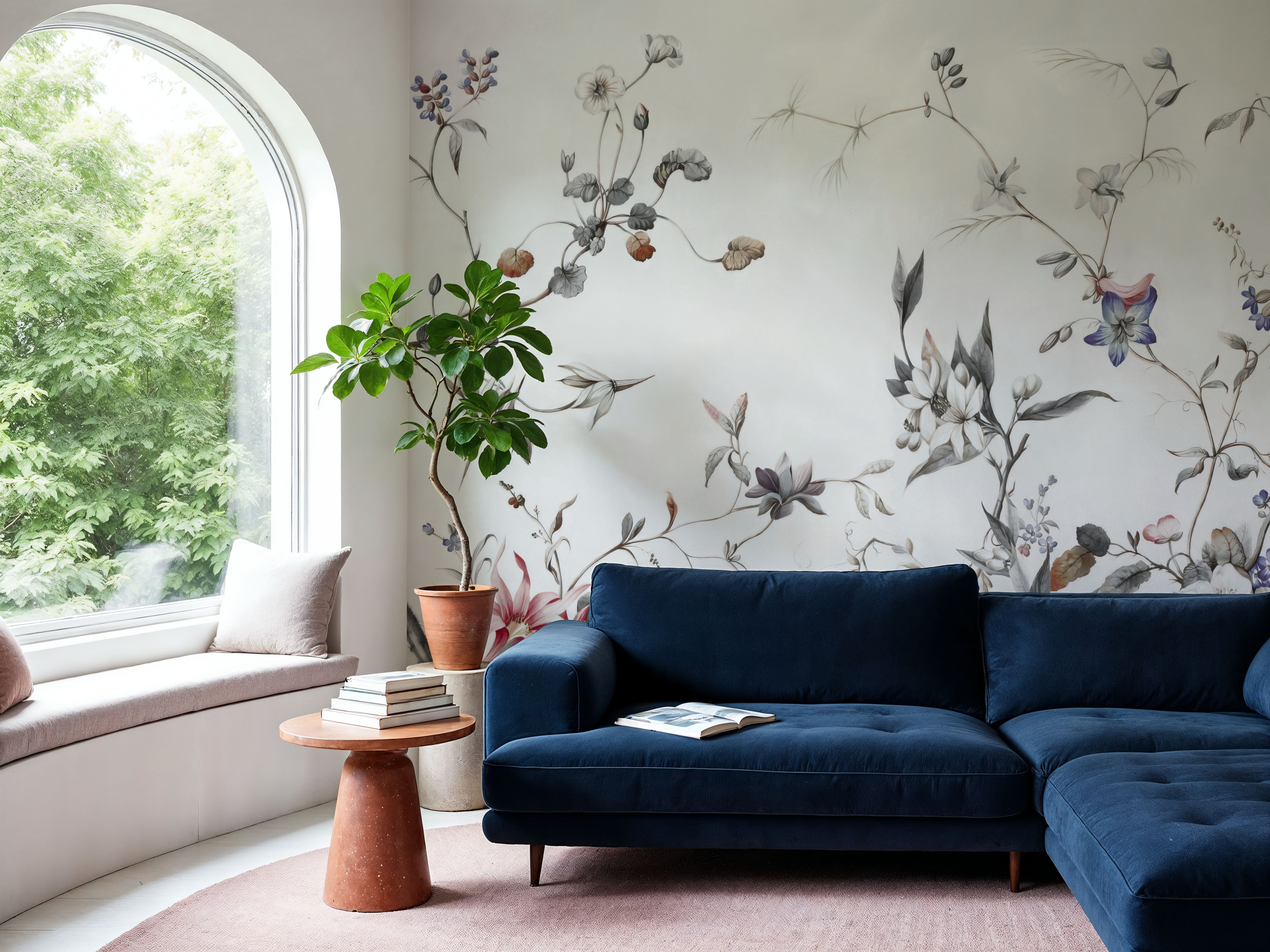 My Floral Abode, Gray