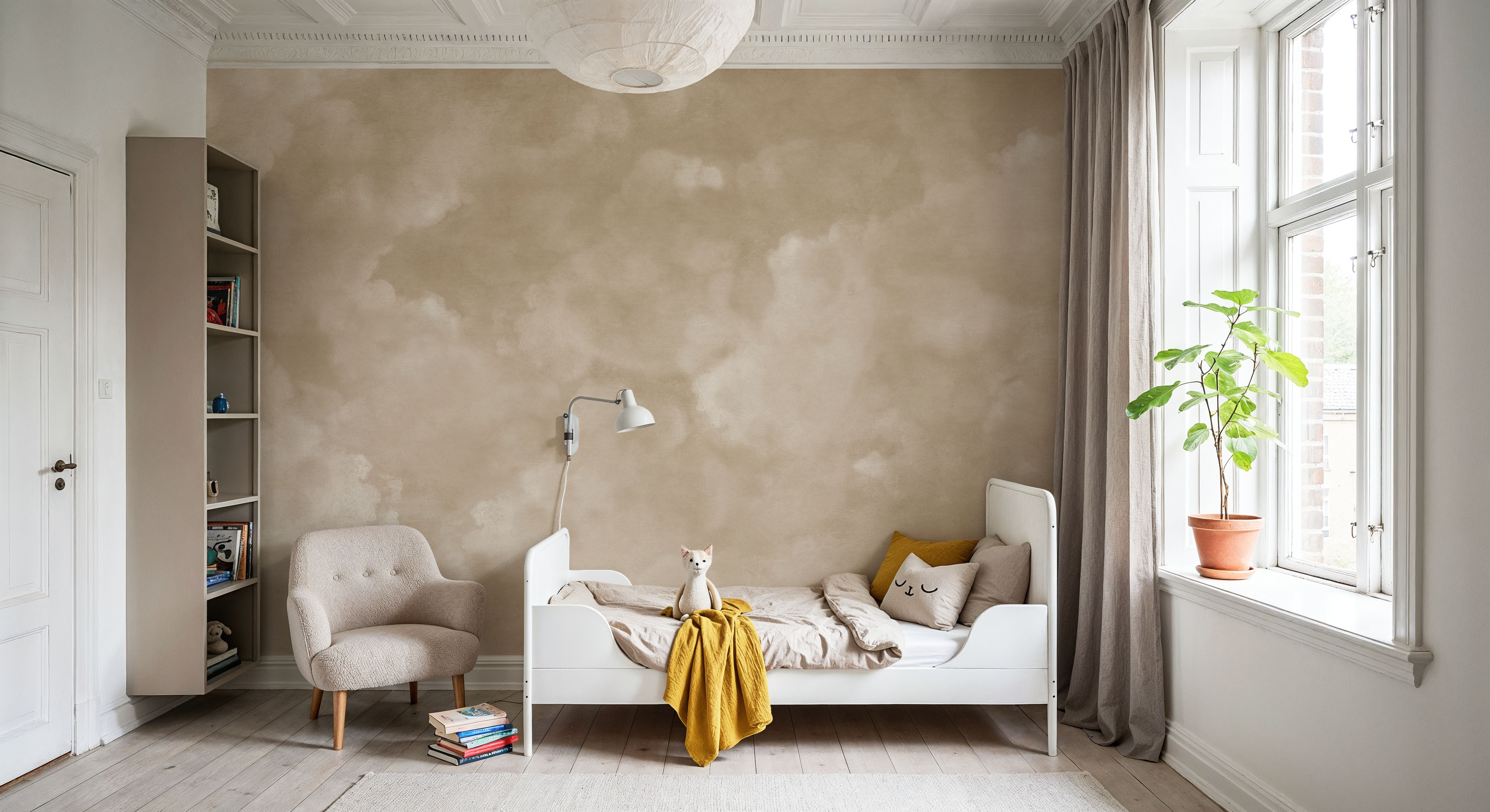 Painted Dreamy Clouds, Sepia