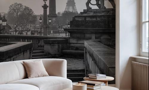 Place de la Concorde at Sunset BW