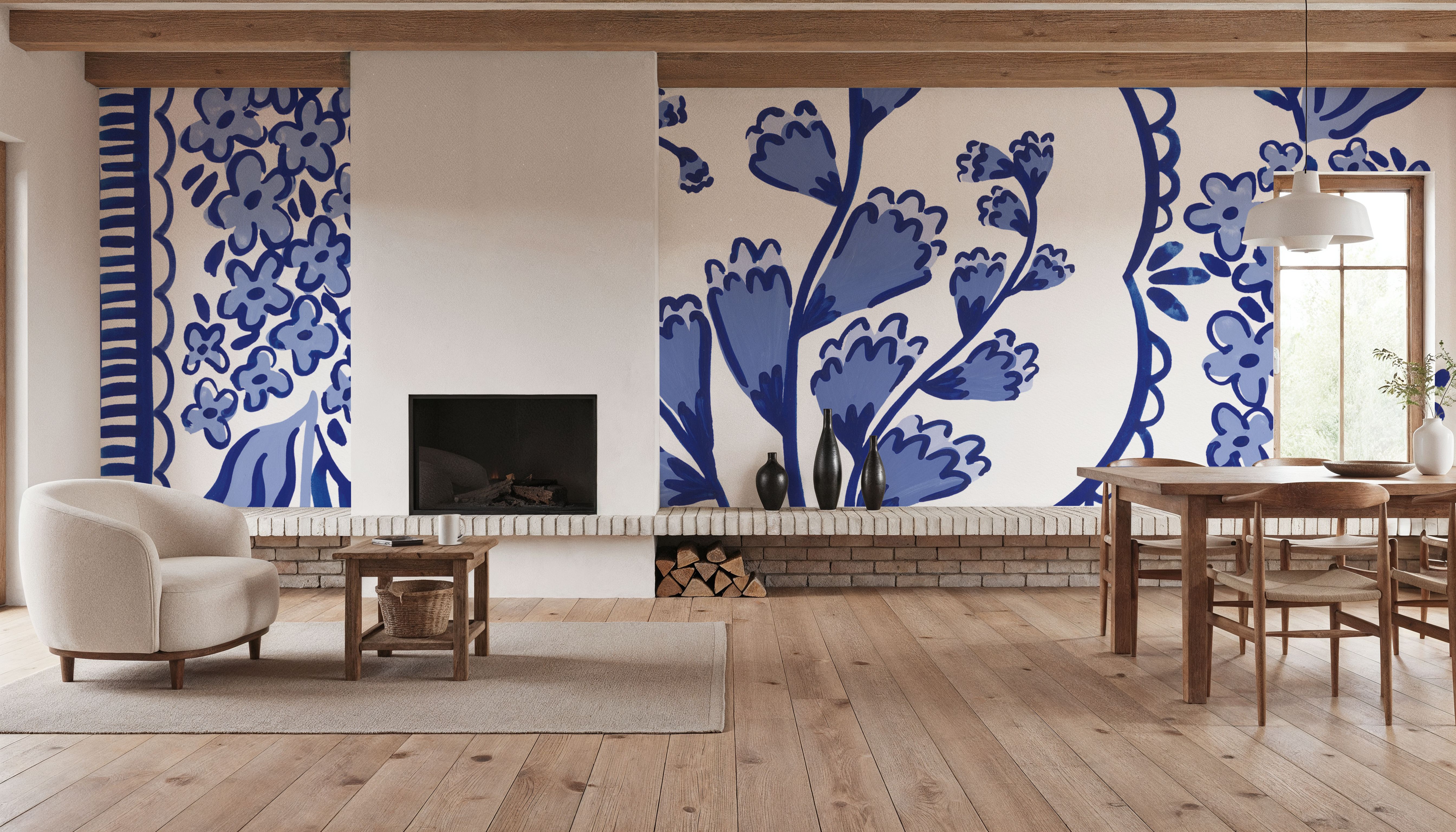 Blue Reverie VIII, Papel de parede