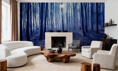 Misty Blue Forest