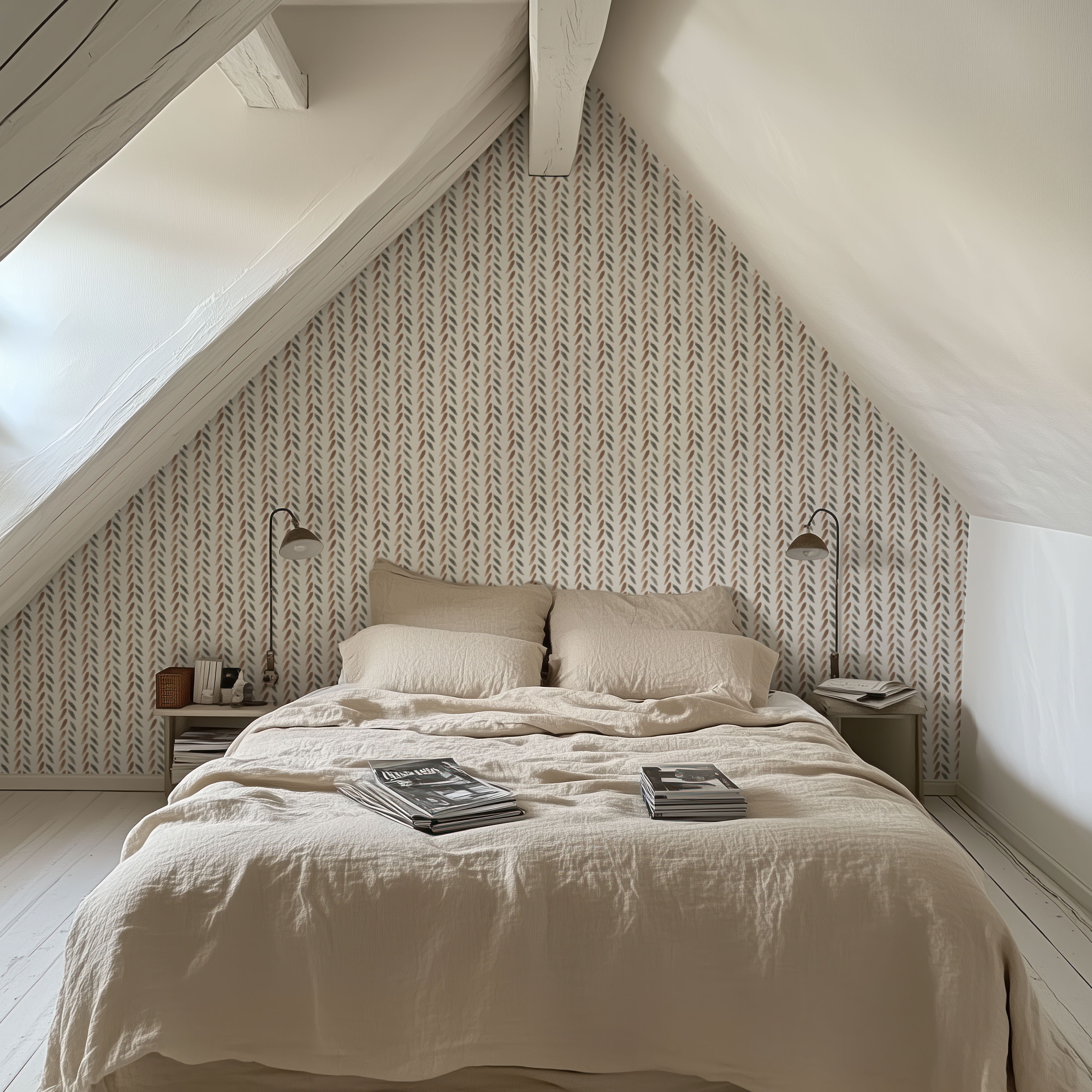 Falling Wheat Gray and Brown