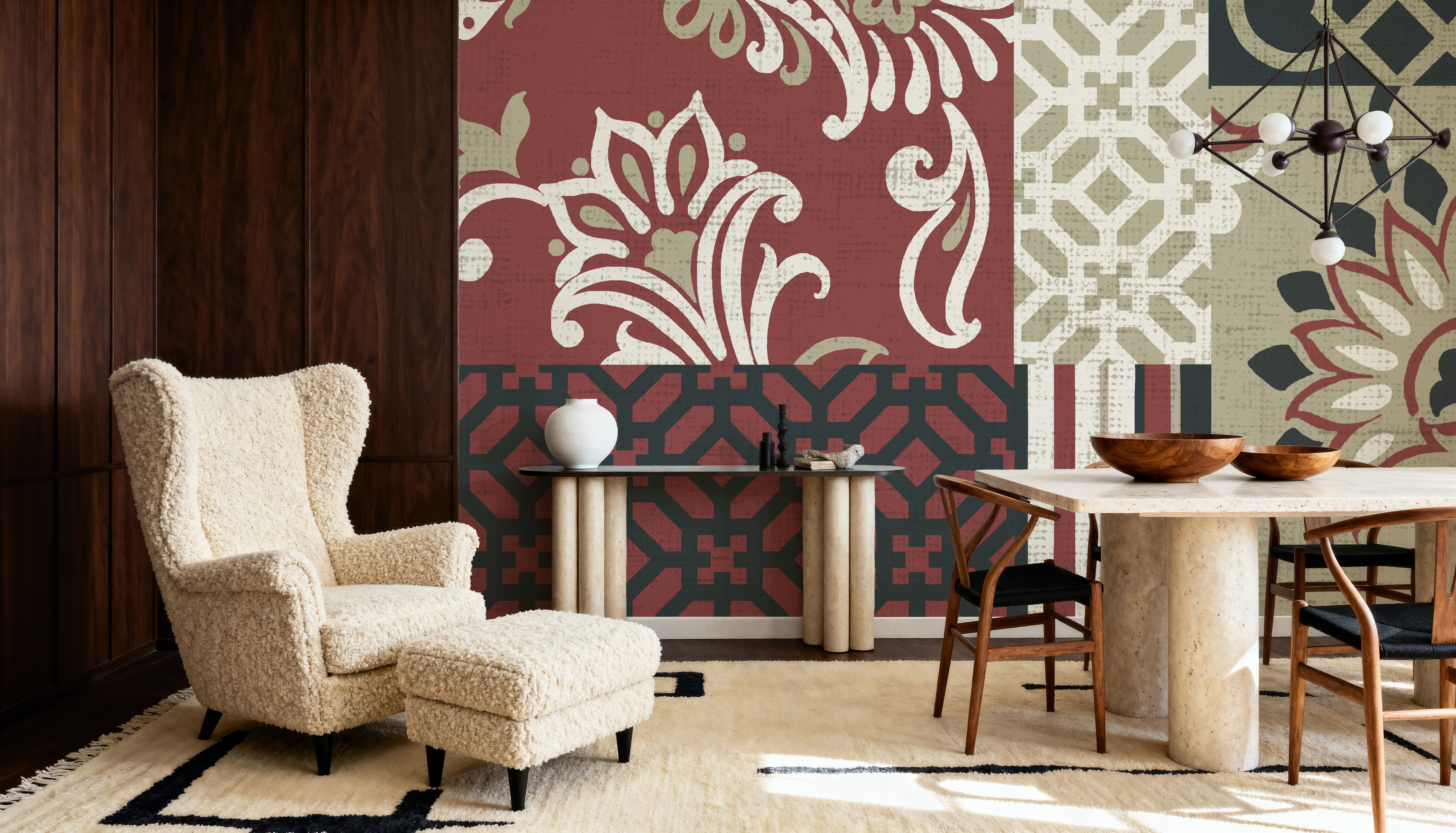 Chatsworth Marsala III, Wallpaper