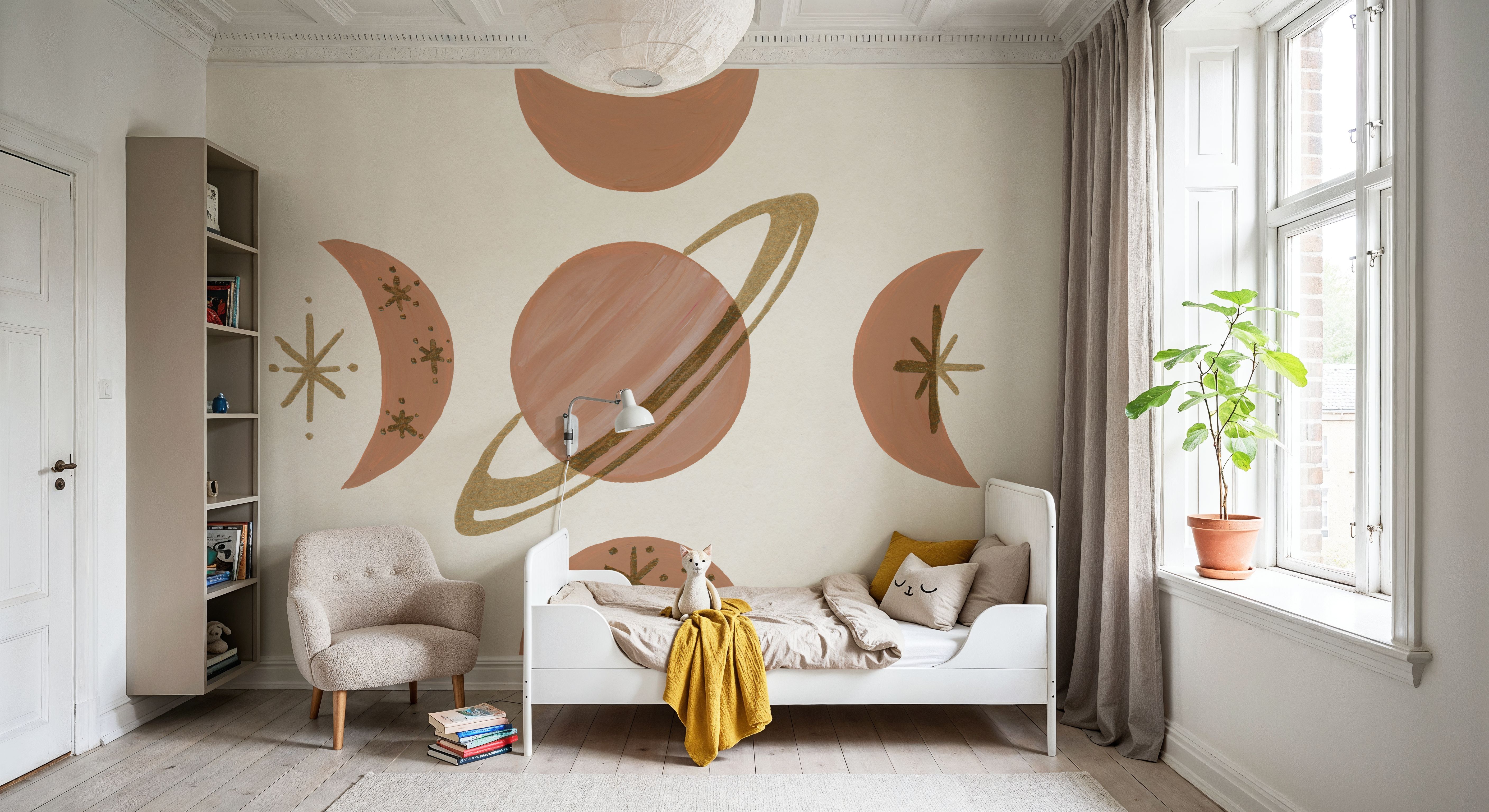 Serene Saturn and Moons