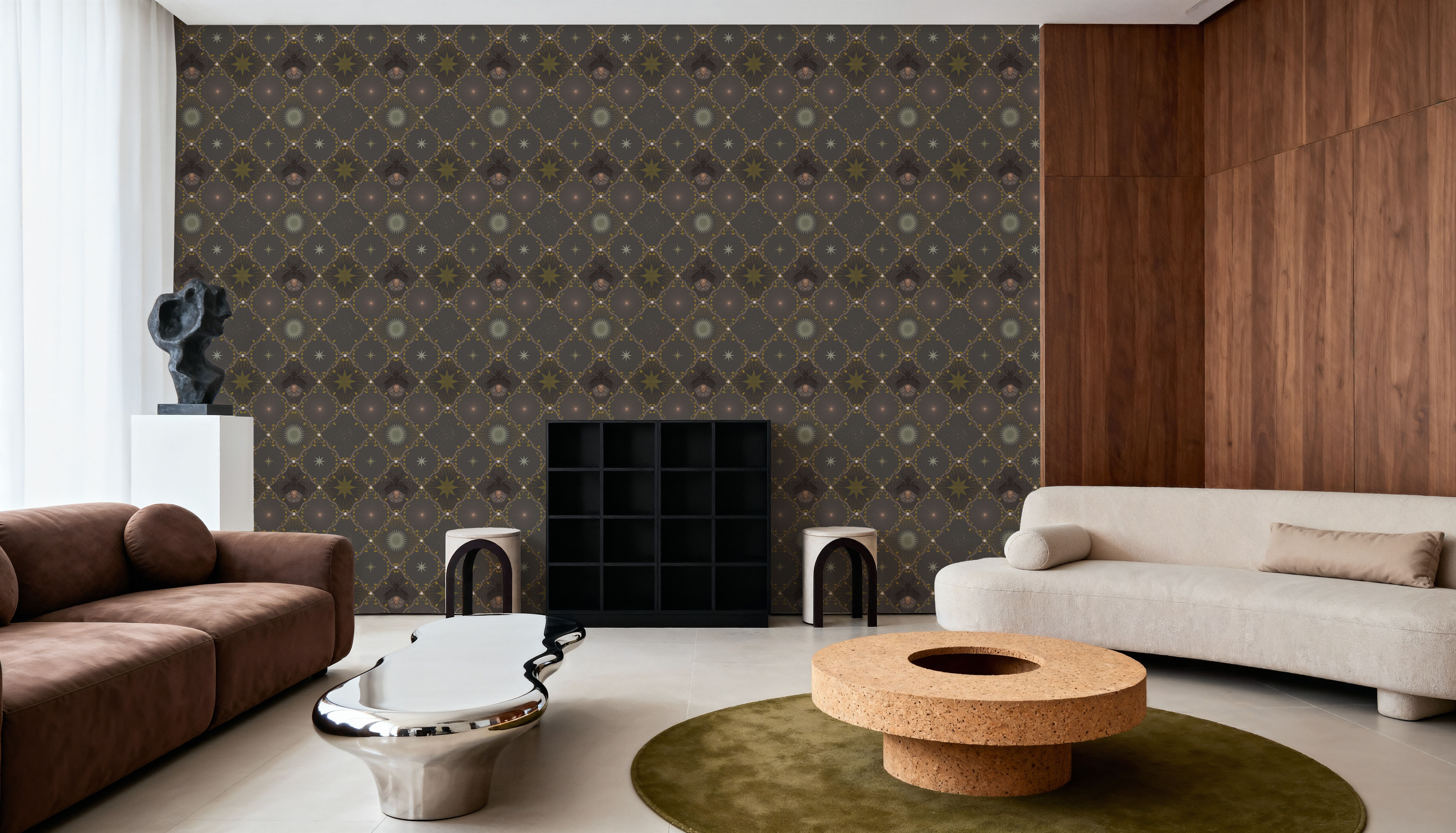 Ornamental Fireflies, Taupe