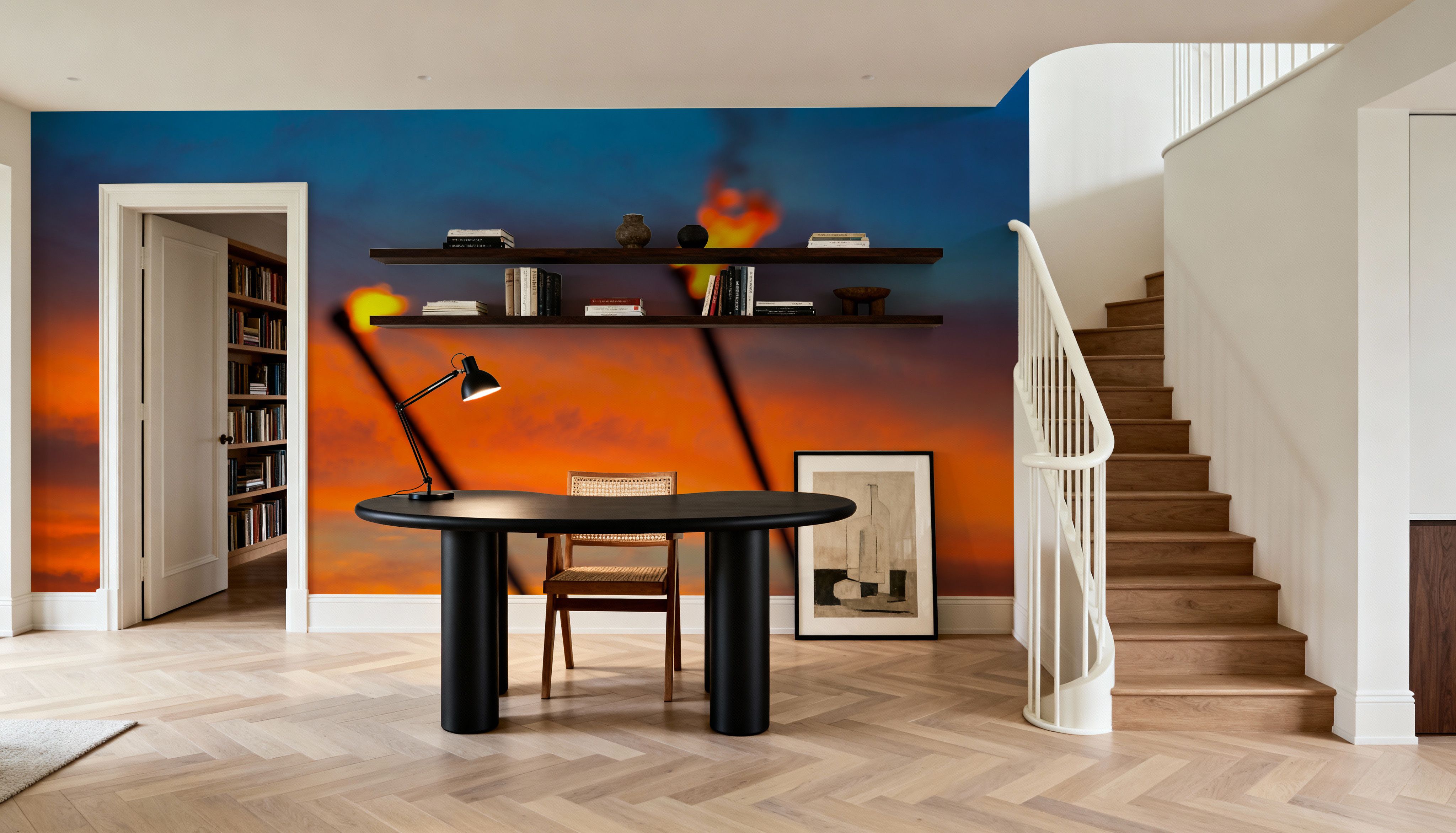 Two Torches, Wallpaper