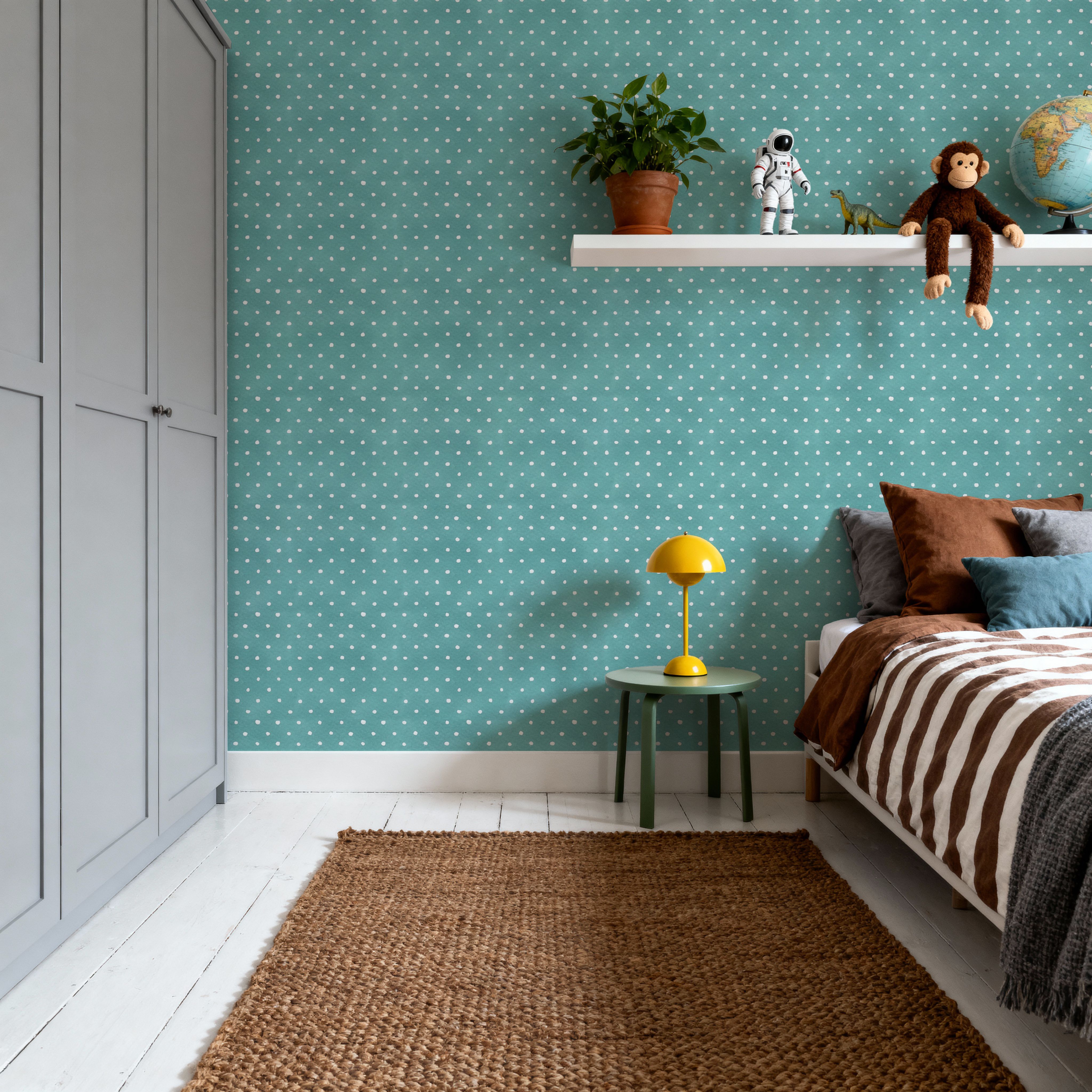 Country Fresh Turqouise, Wallpaper