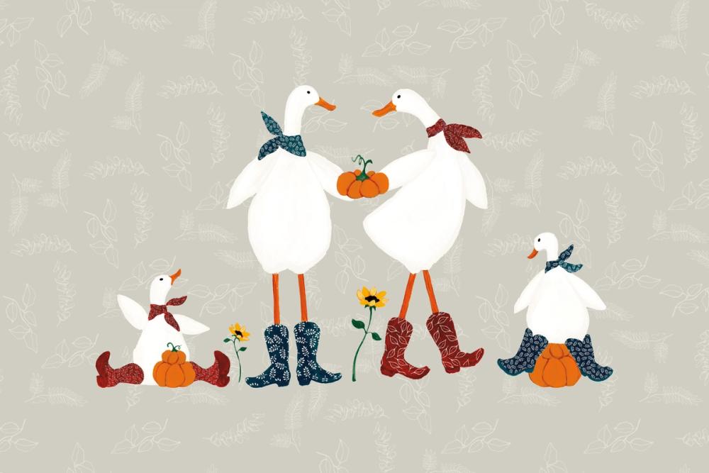 Ducks in the Pumpkin Patch VI