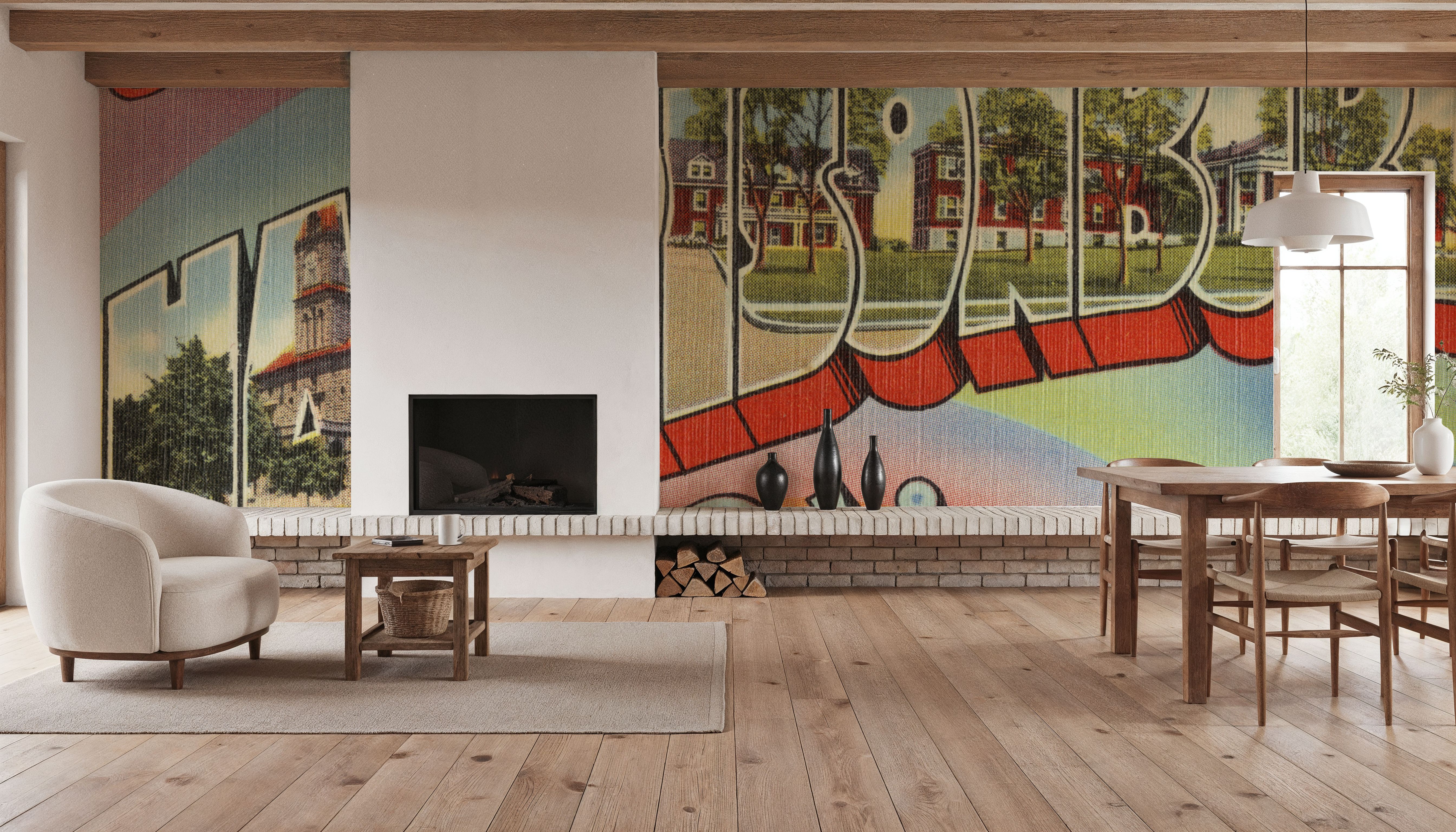 Greetings from Harrisonburg - Screenprint Postcard