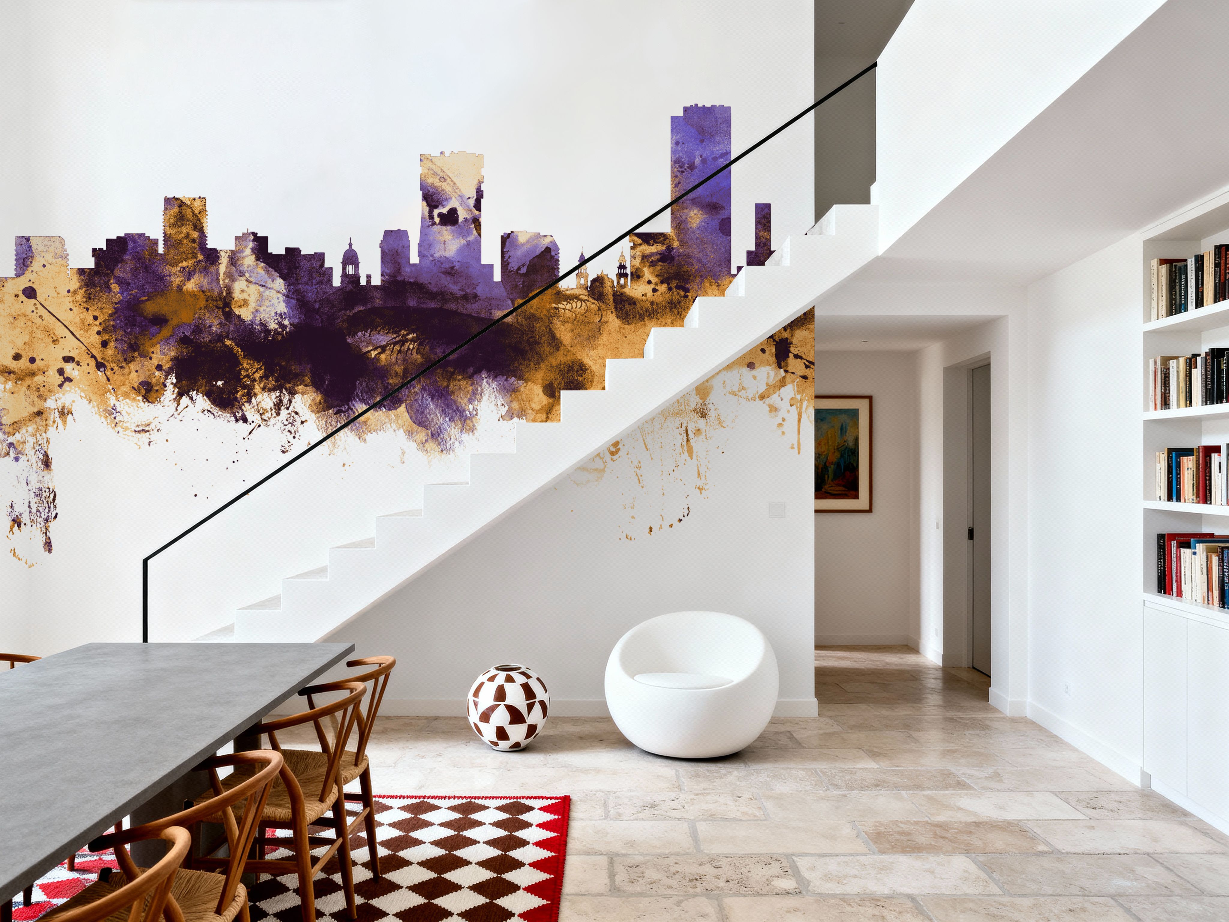 Pretoria South Africa Skyline Purple & Gold