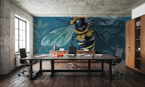 Bee on The Library Wall