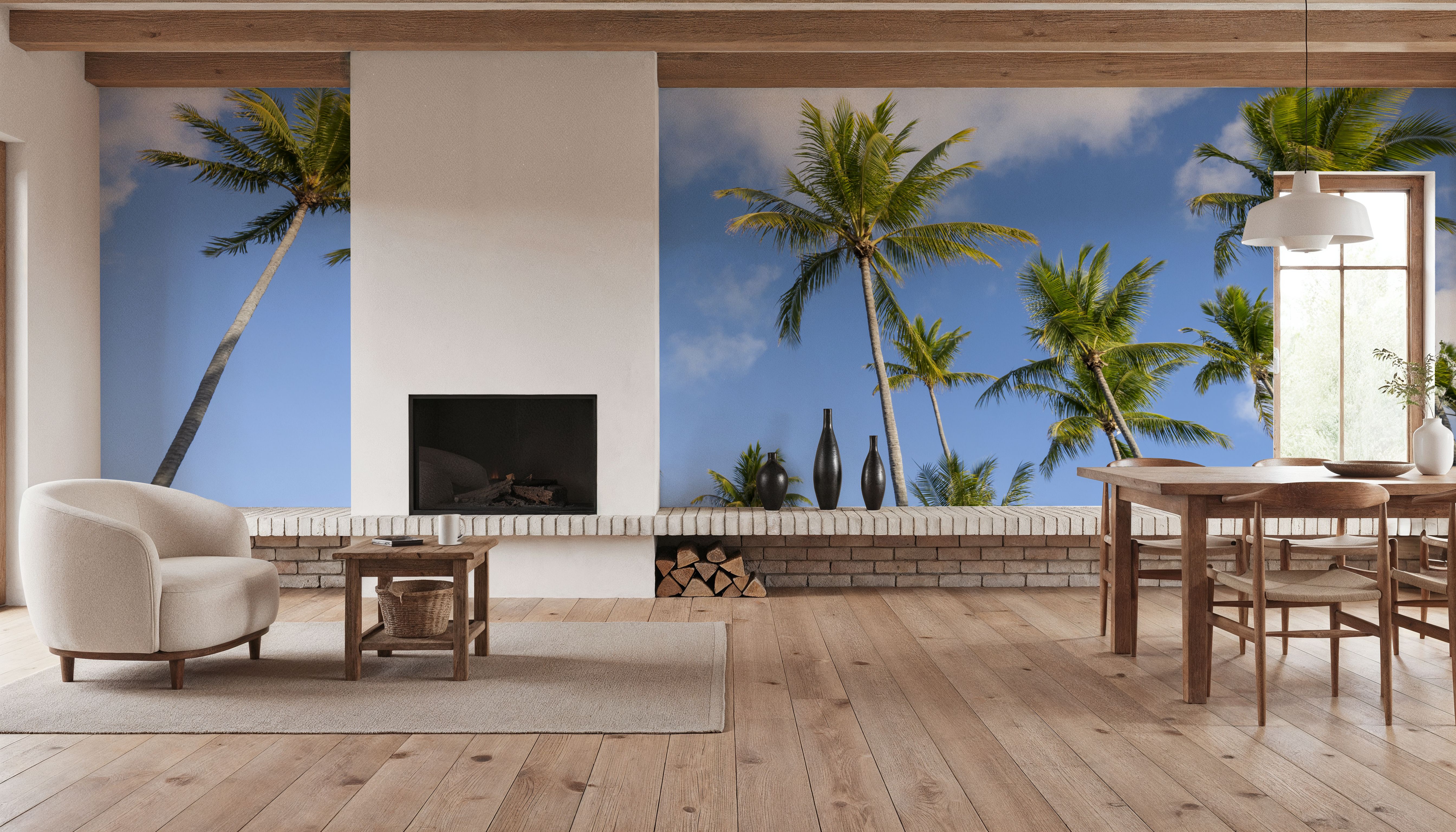 Strecthing Palm Trees