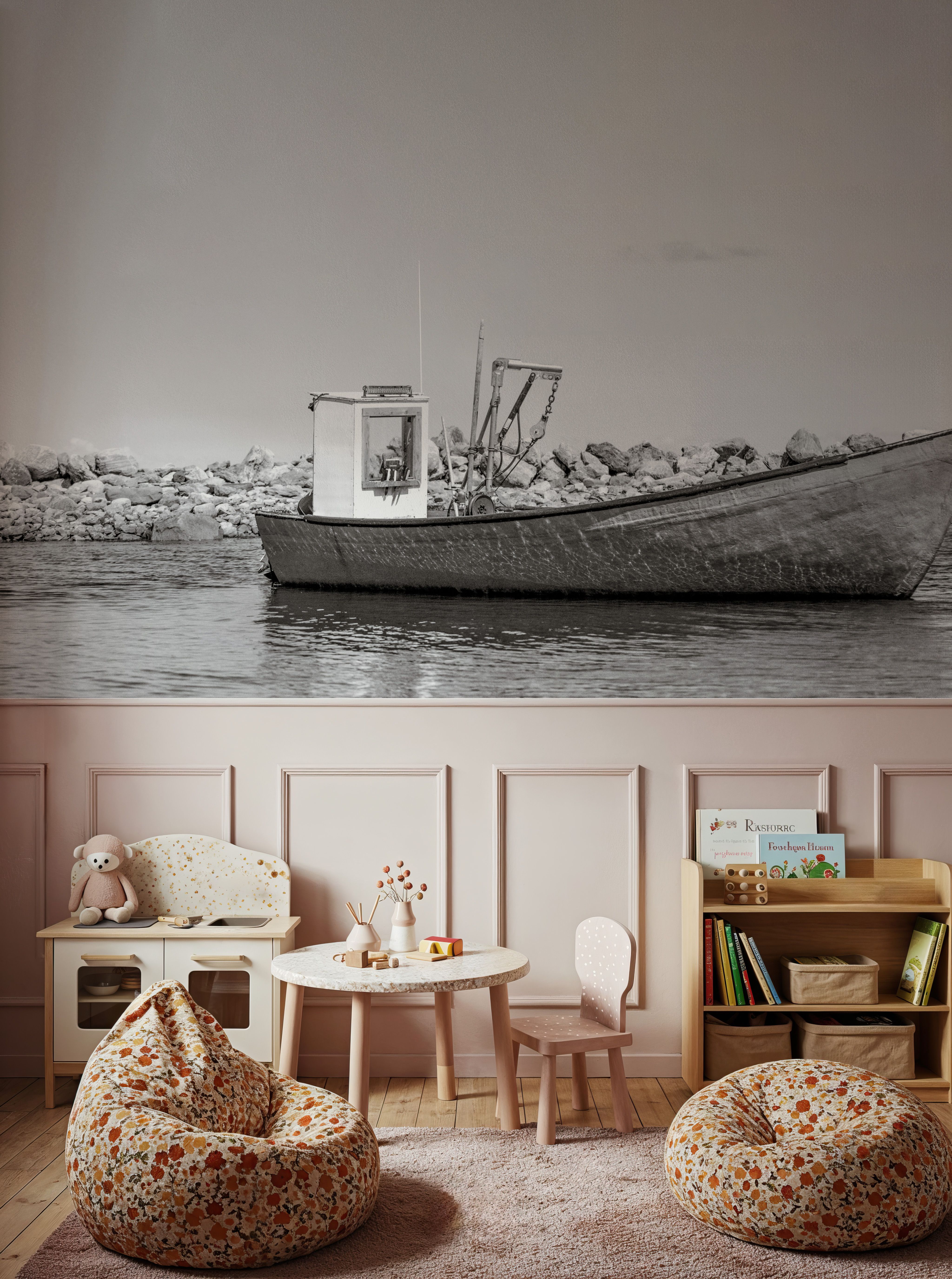 Fishing Boat Rest BW