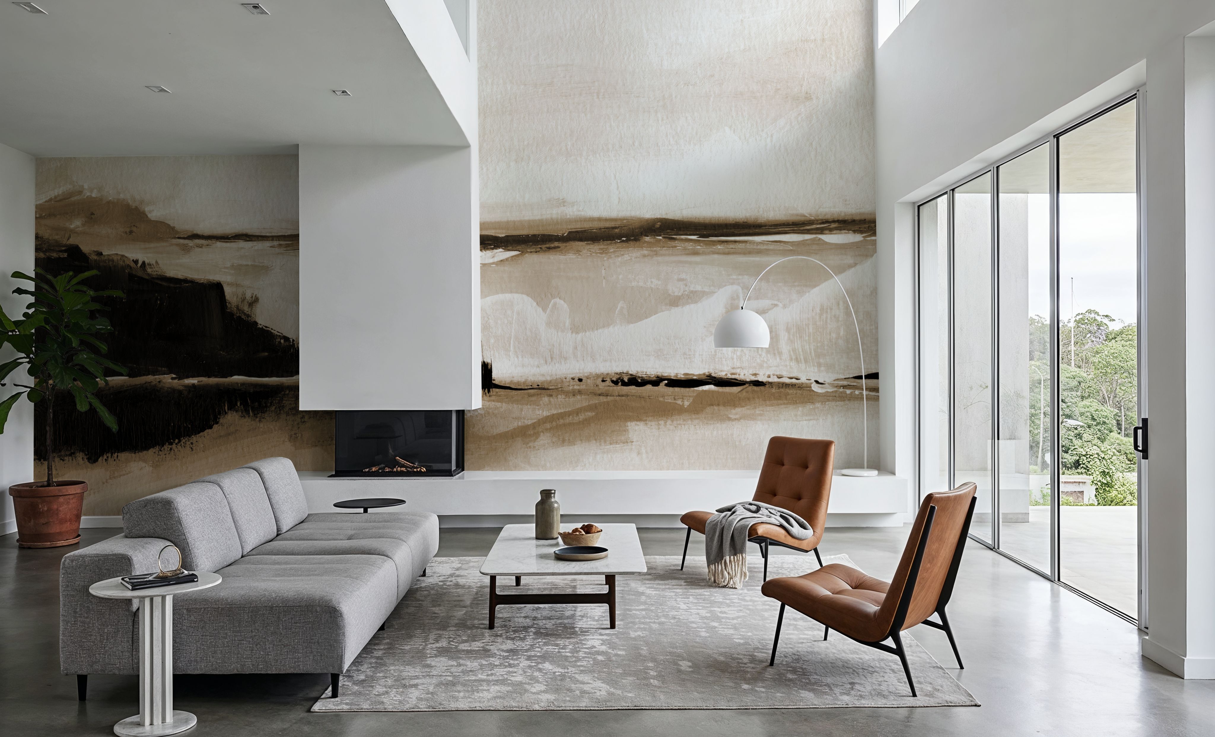 Vintage Landscape Mountainside