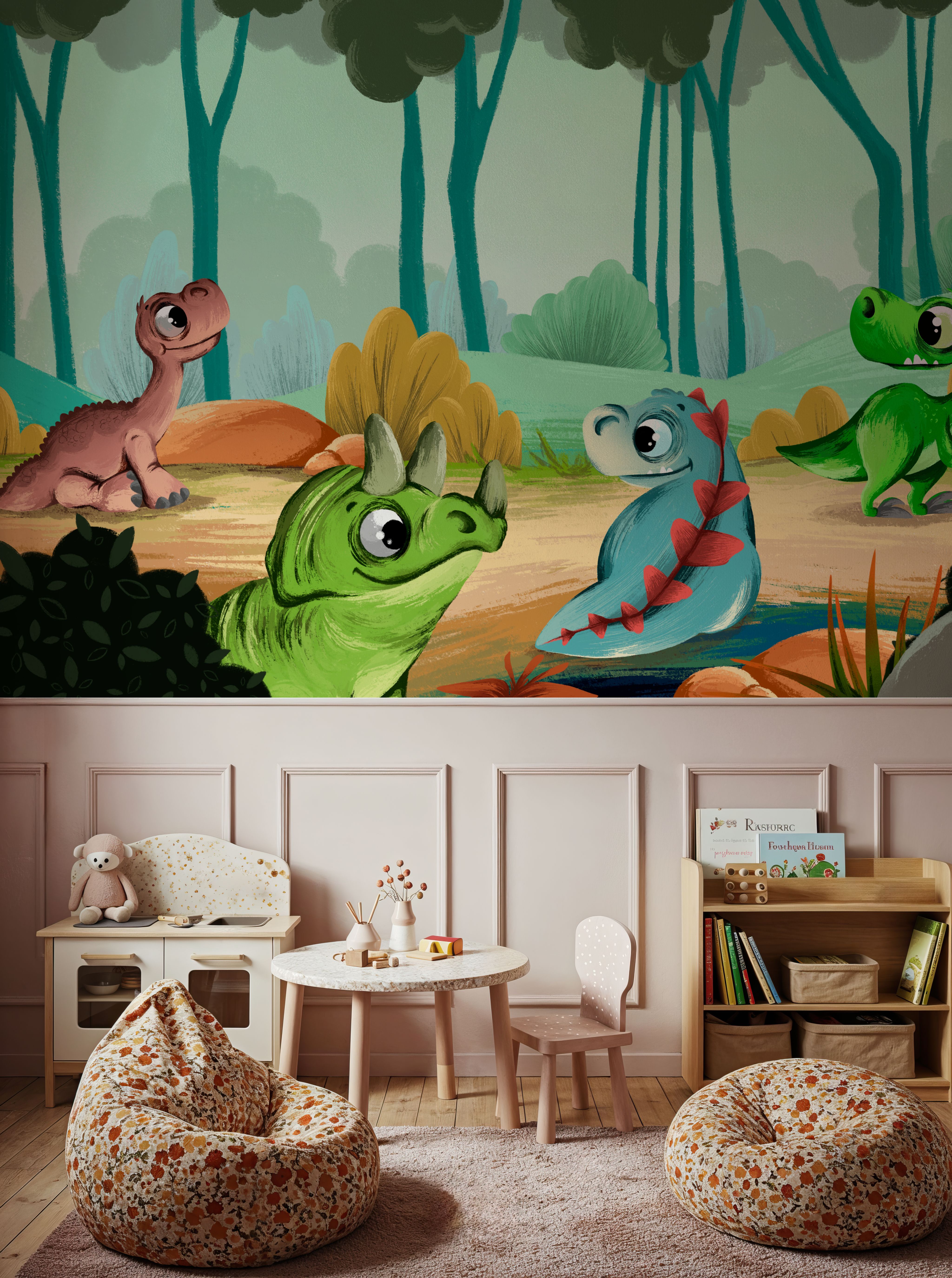 Cute Baby Dinosaur Friends