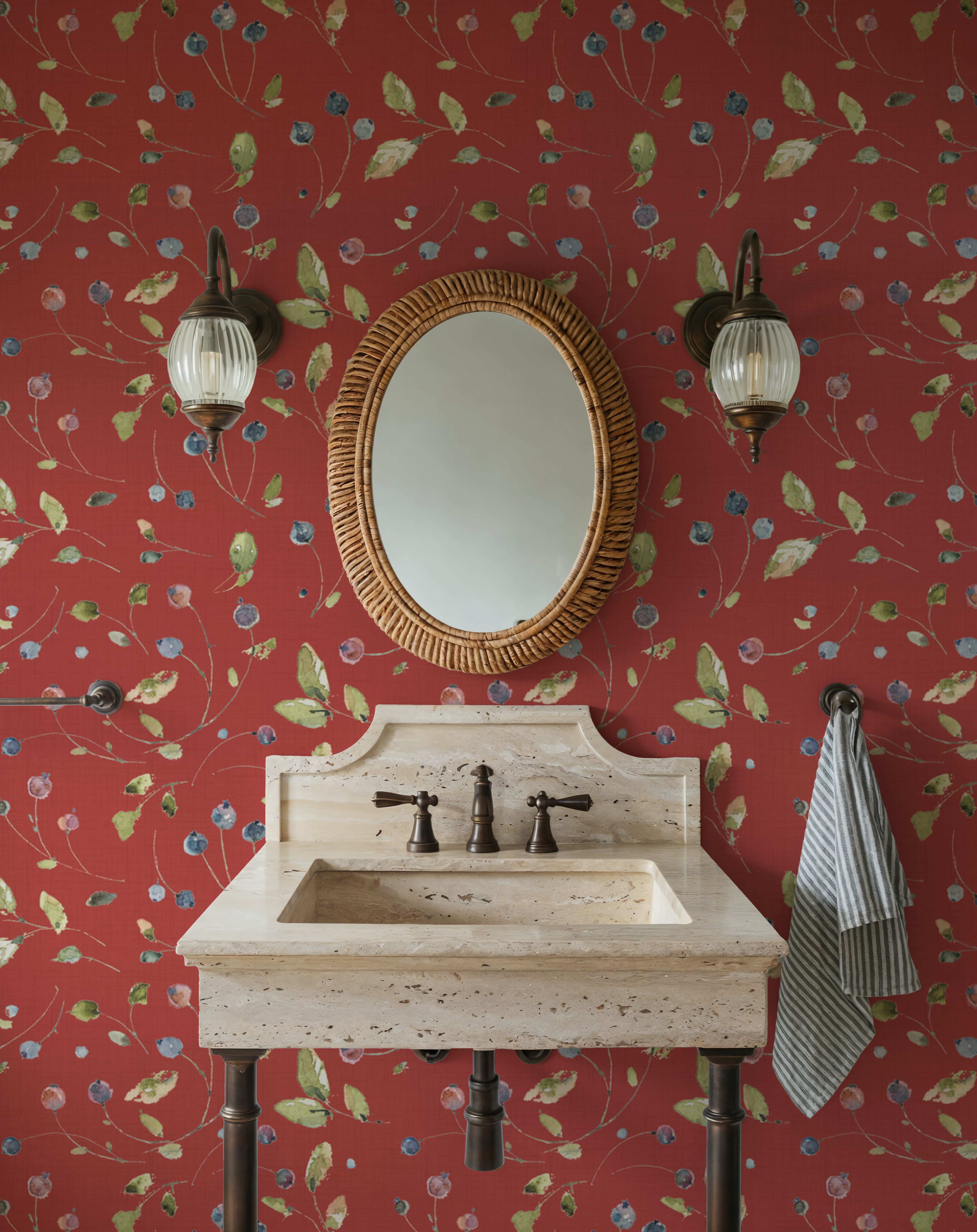 Time to Share Floral Red