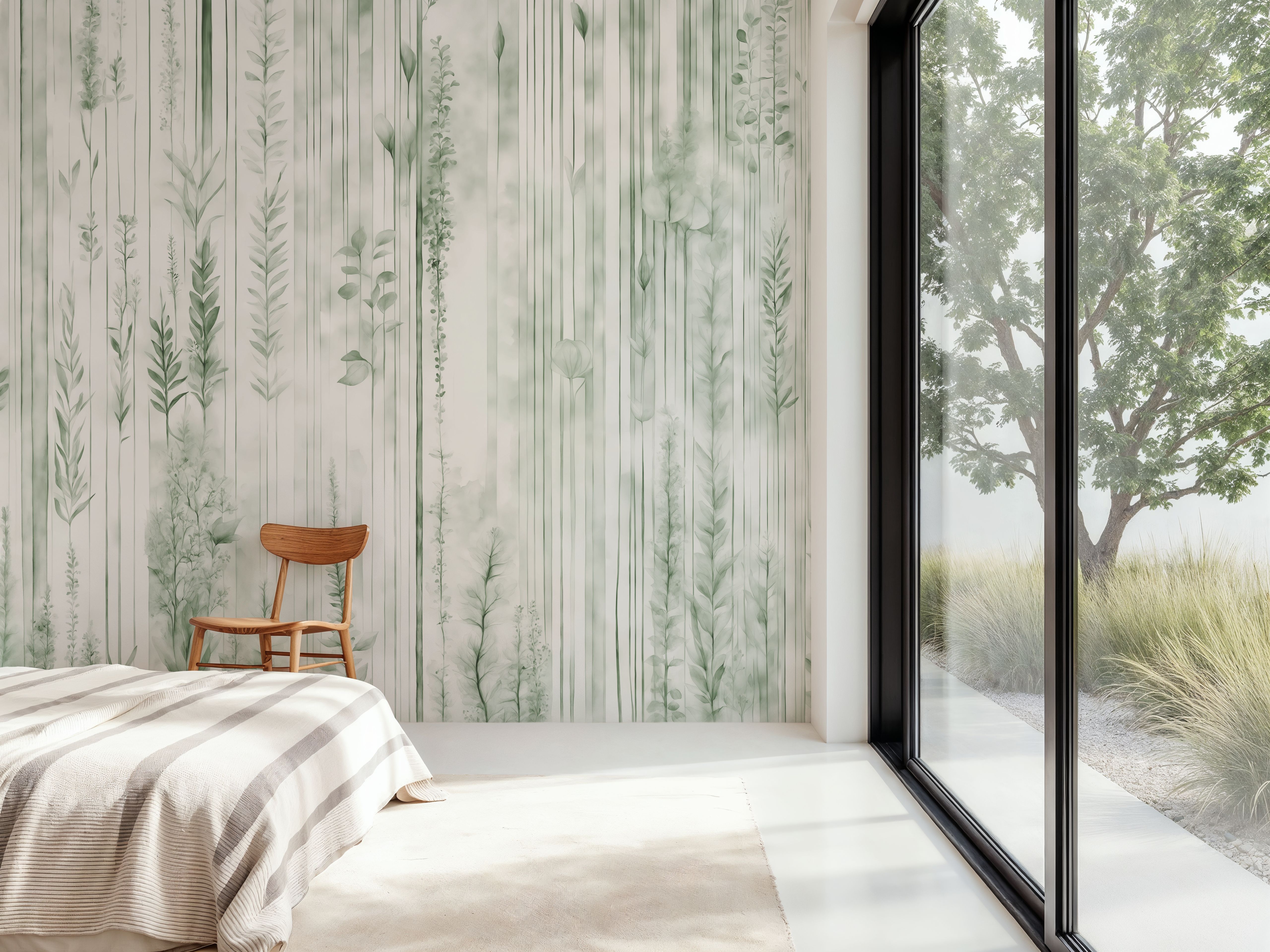 Botanical Wall Green