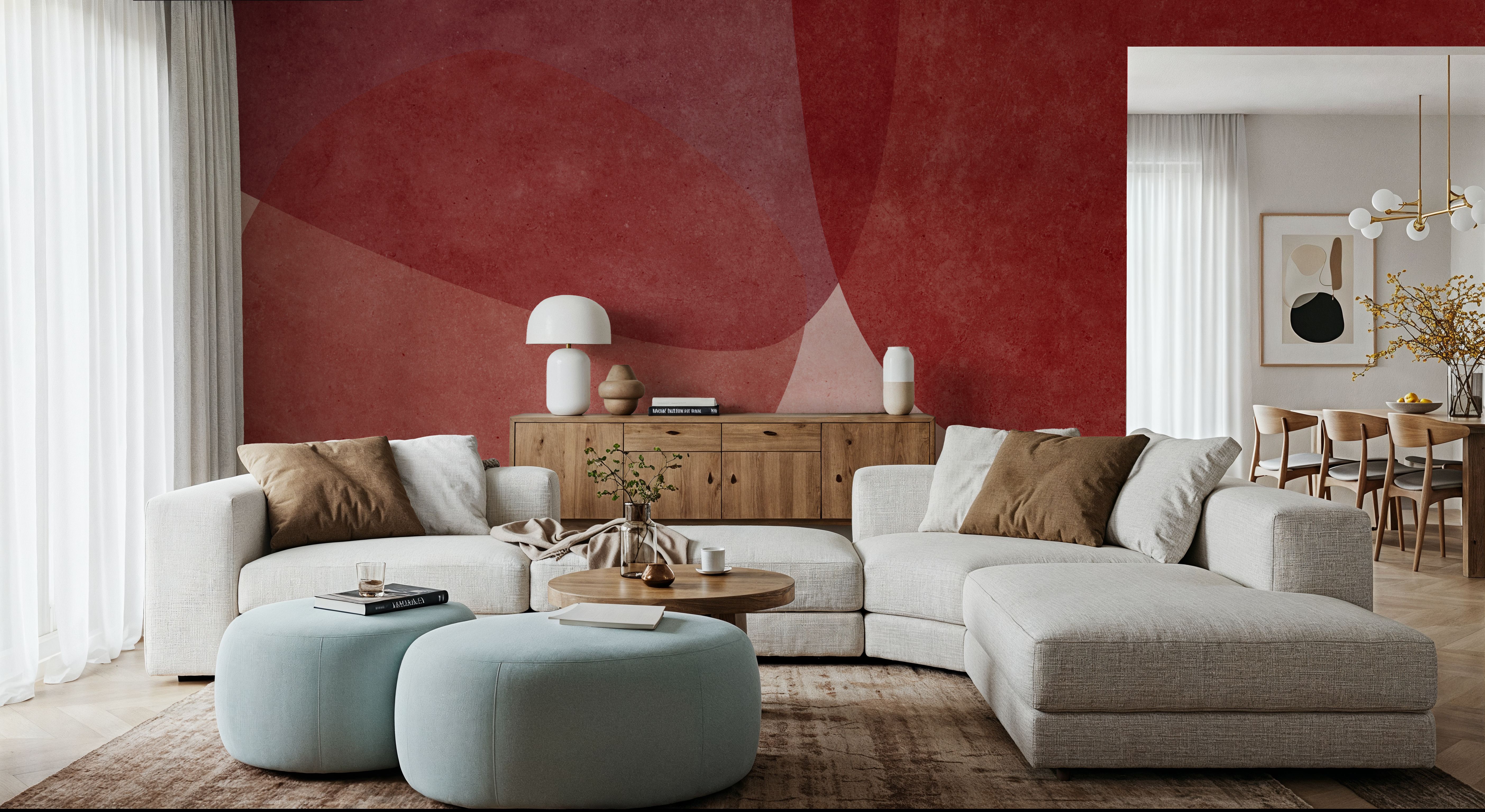 Embracing Shapes, Cherry Red