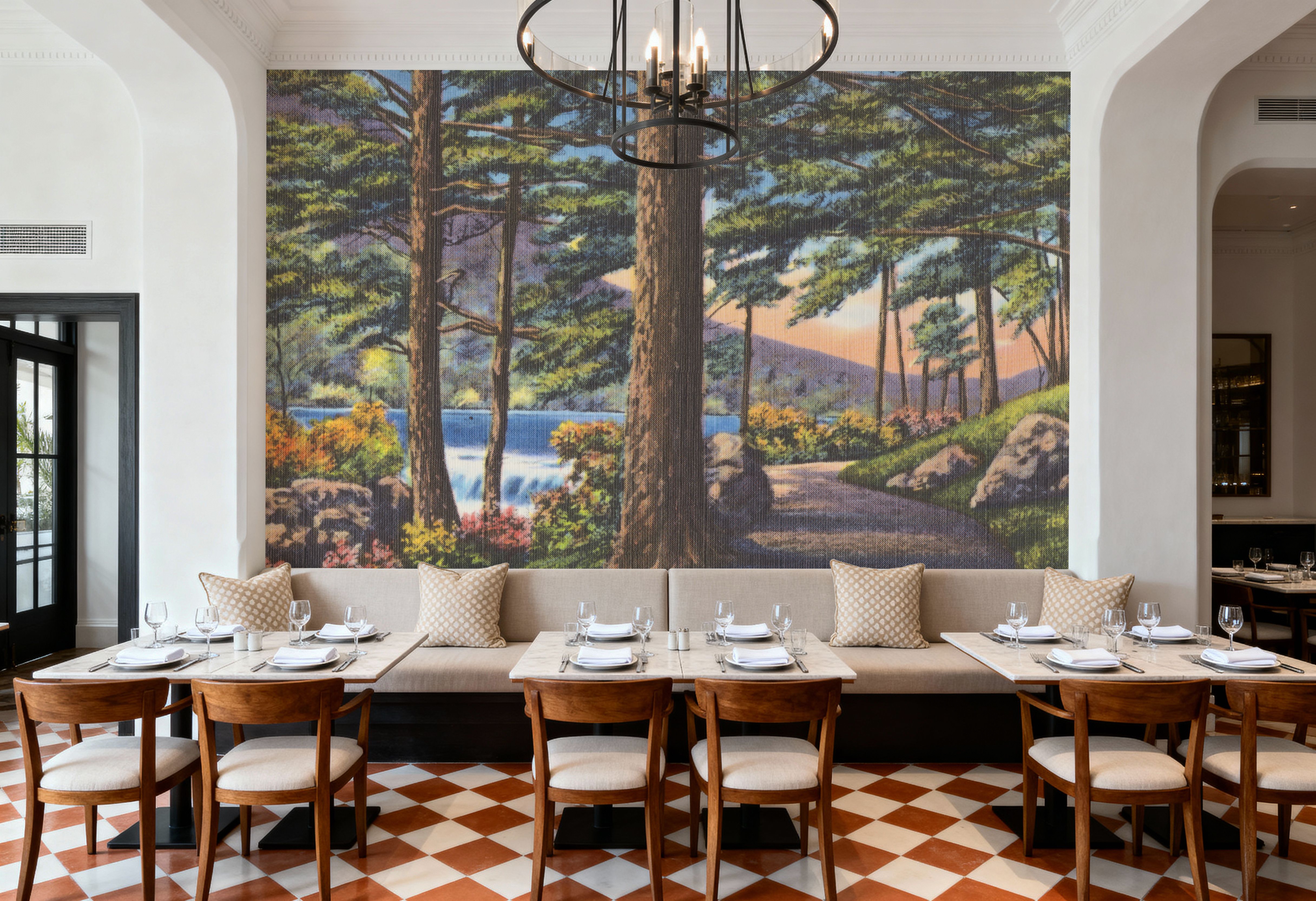 Pine Views - Screenprint Postcard