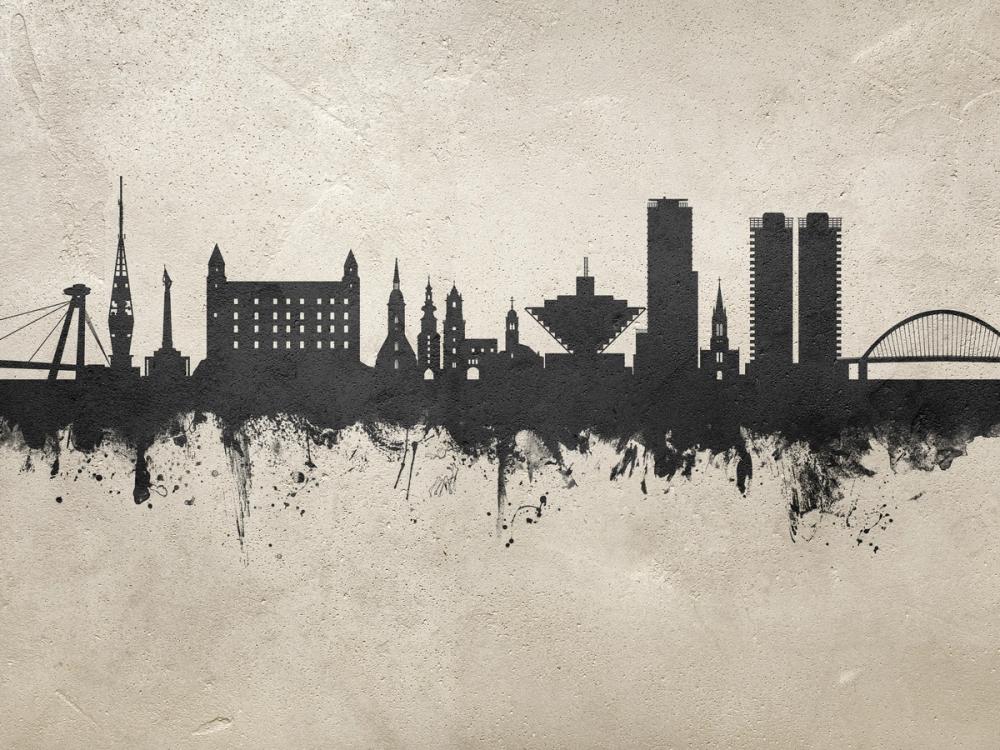 Bratislava Slovakia Skyline Concrete