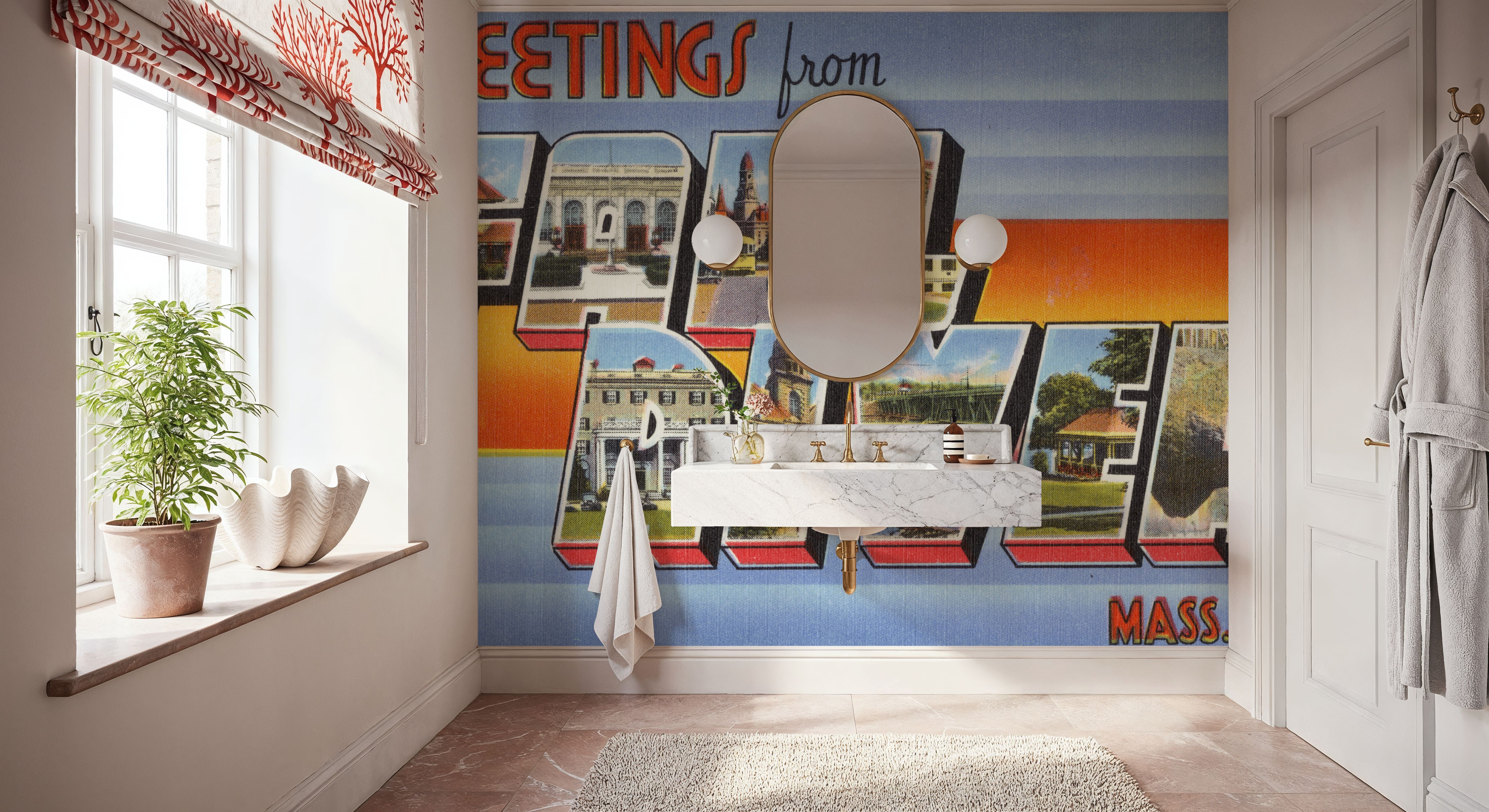 Greetings from Fall River - Screenprint Postcard