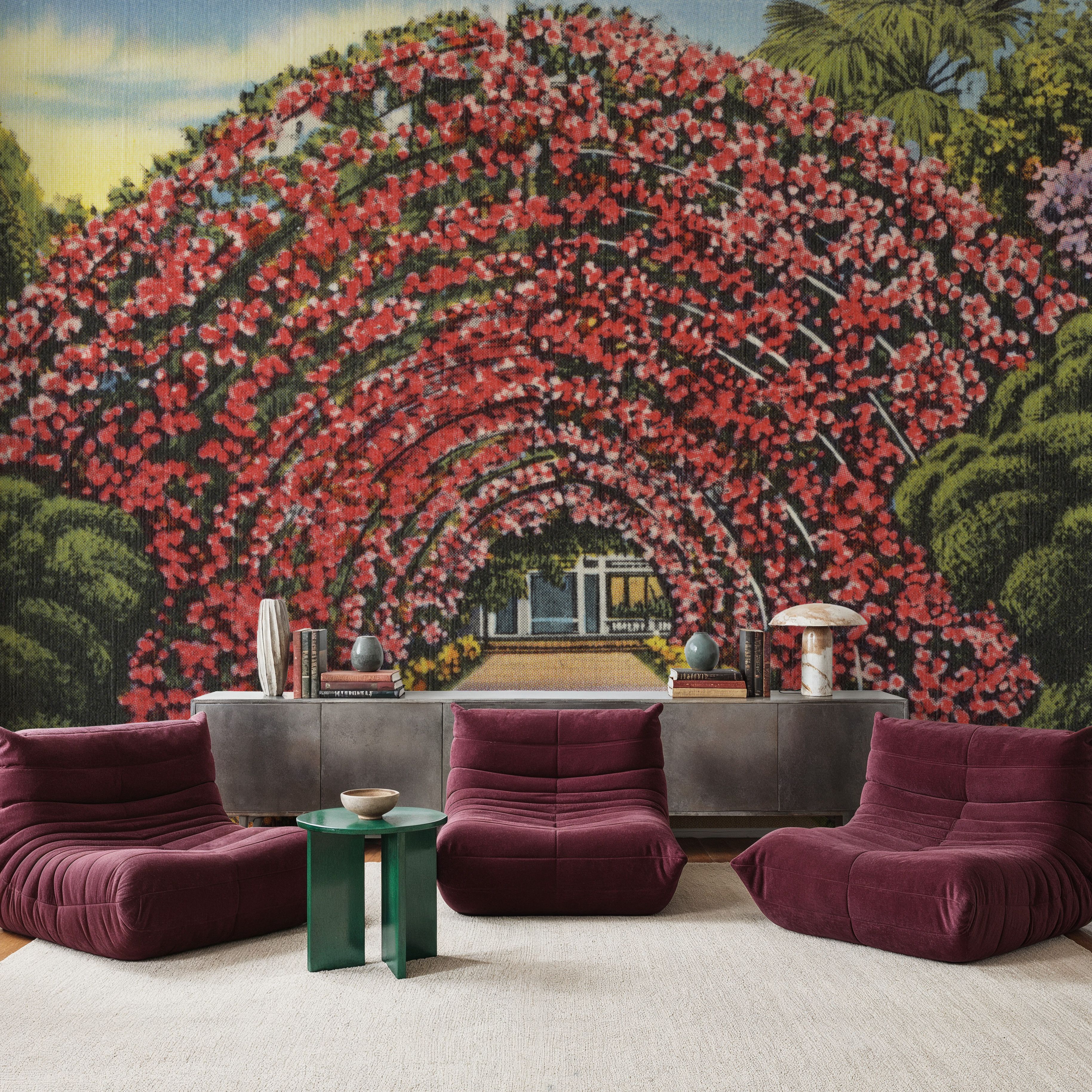 Rose Arbor - Screenprint Postcard