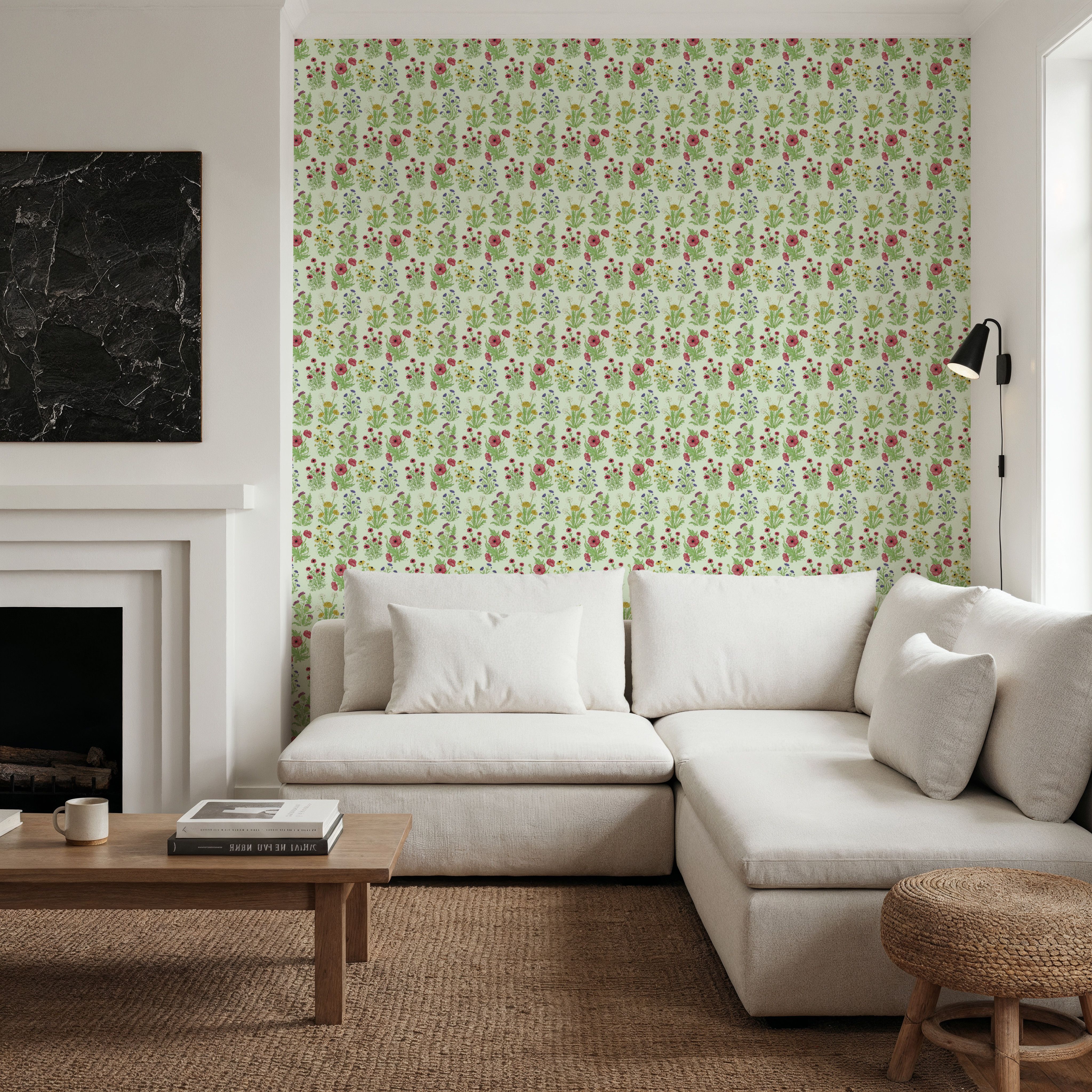 Wildflower Garden, Light Green