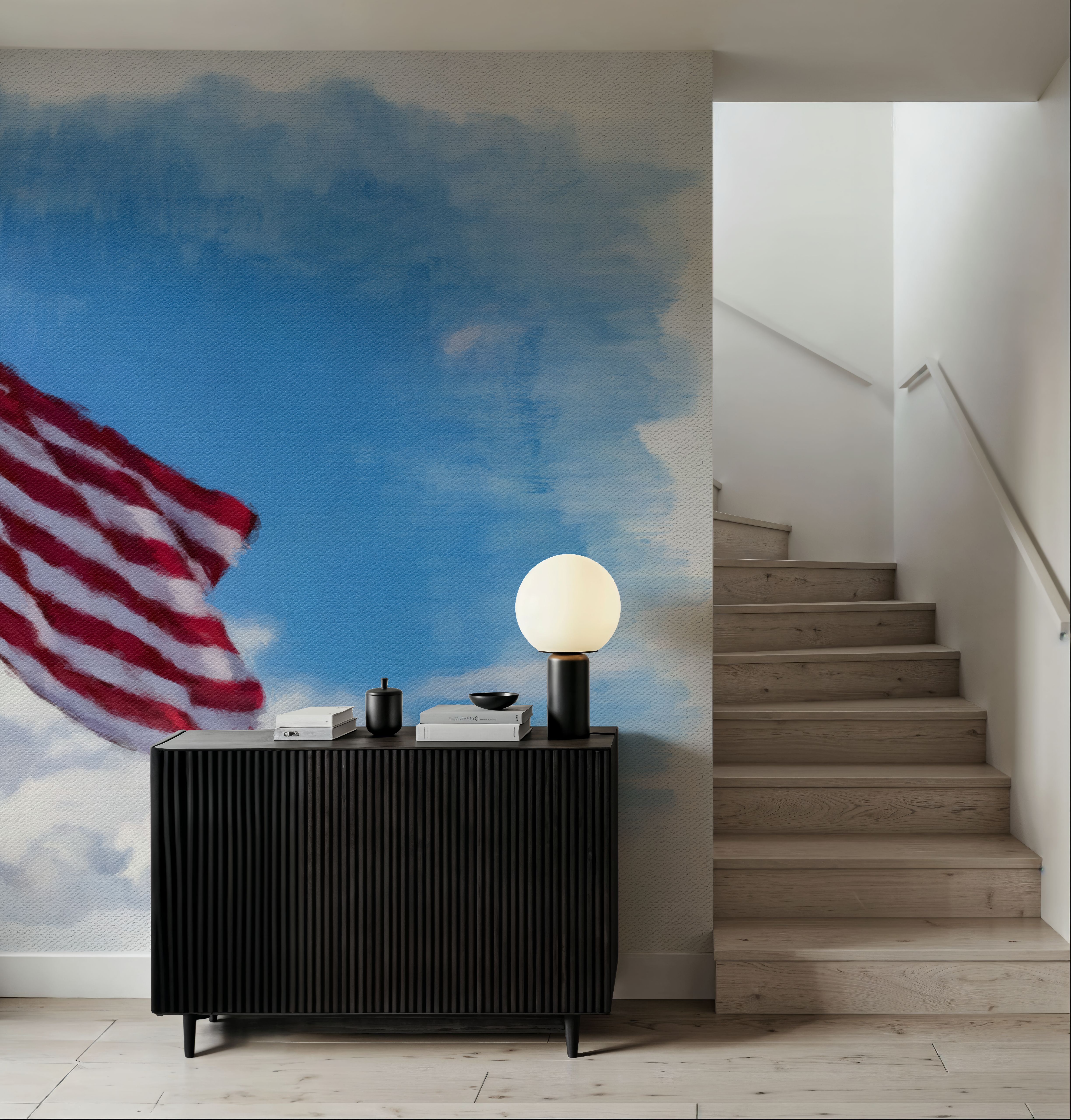 Stars and Stripes on Canvas