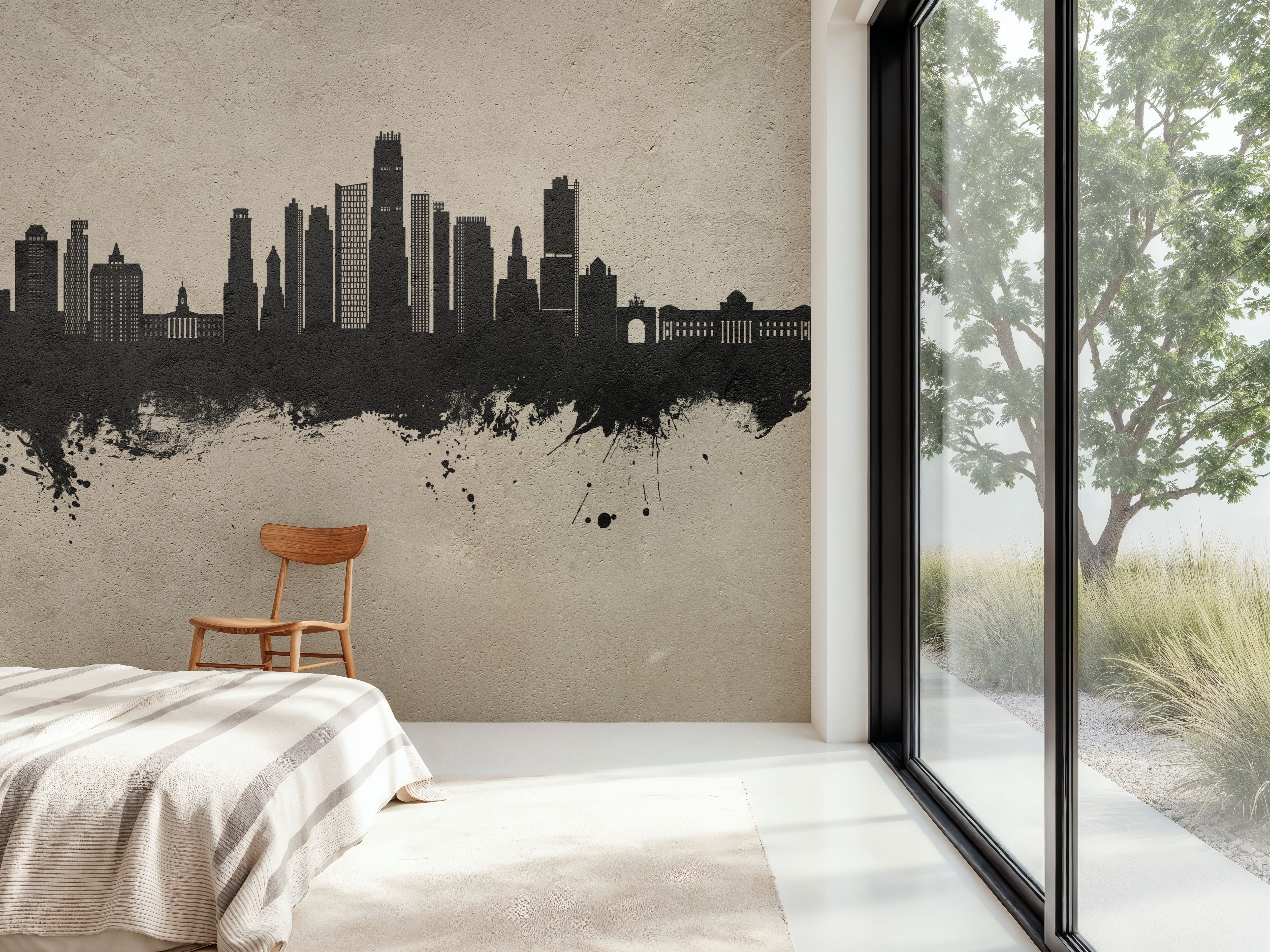 Brooklyn New York Skyline Concrete