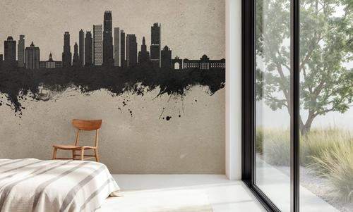 Brooklyn New York Skyline Concrete