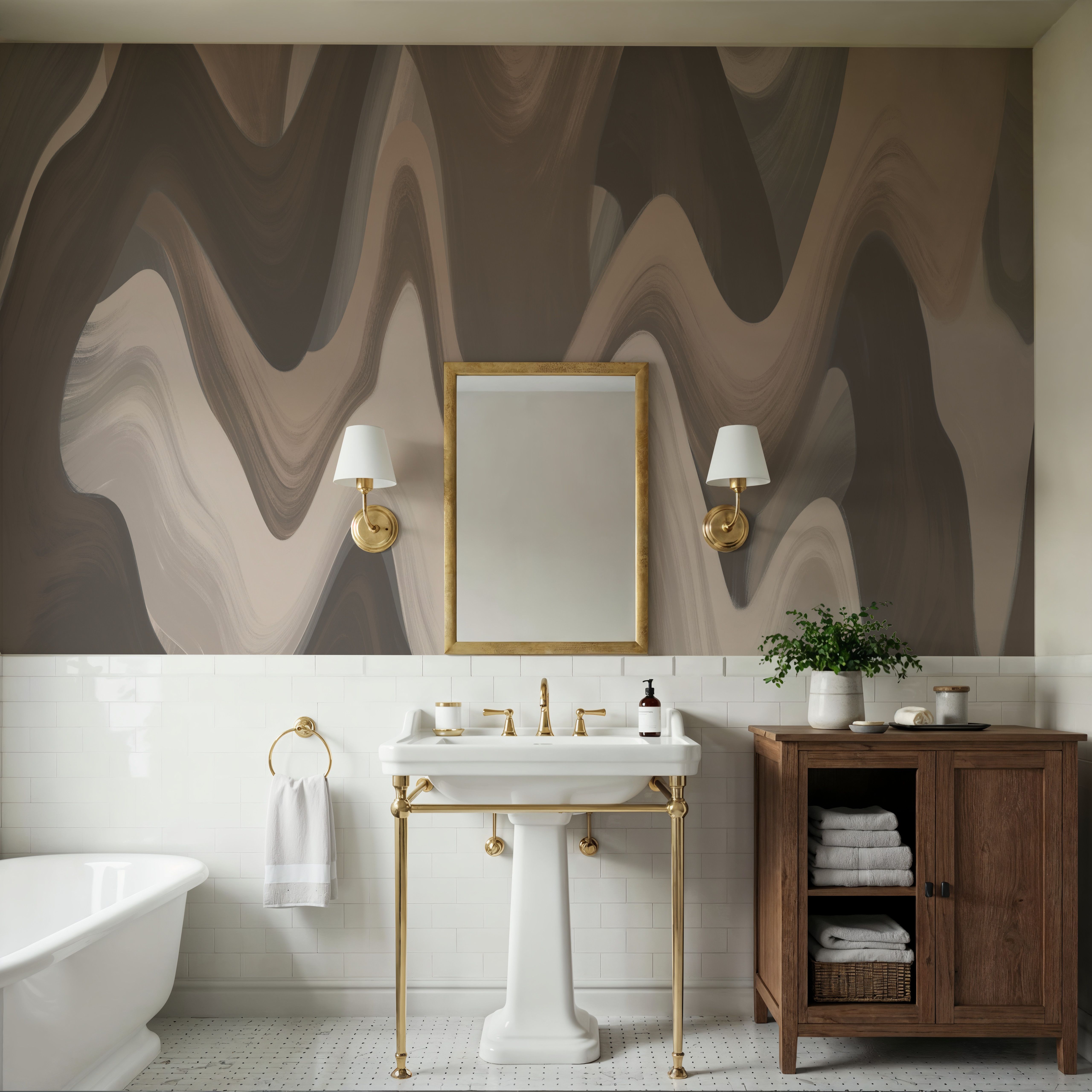 Abstract Paints, Mocha