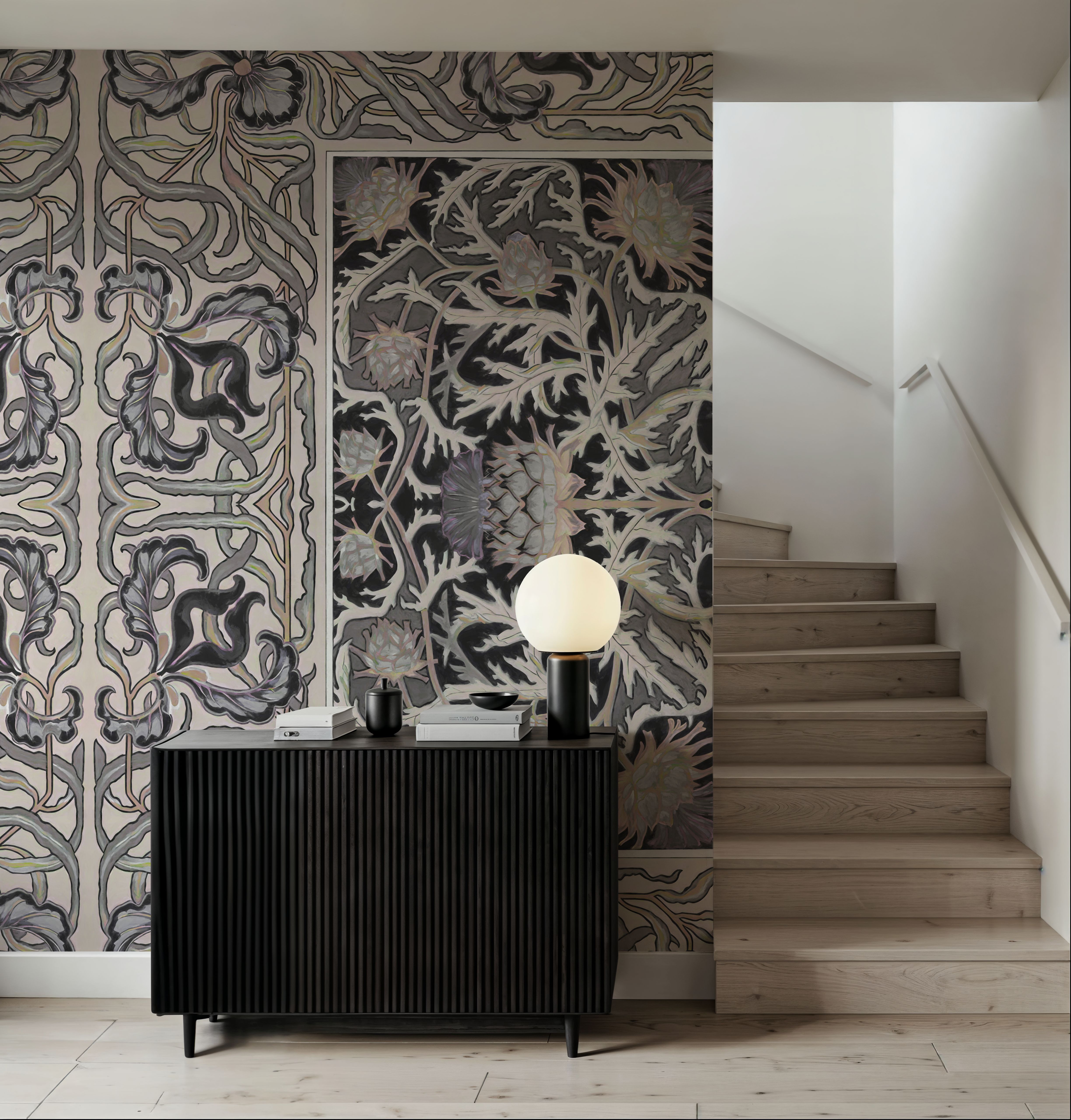 Iris & Thistle Ornament, Midnight