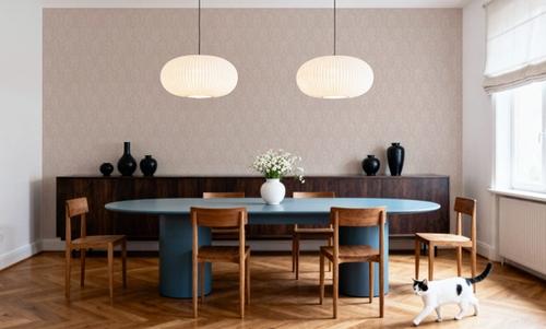 Brushstroke Fan Scallop, Blush