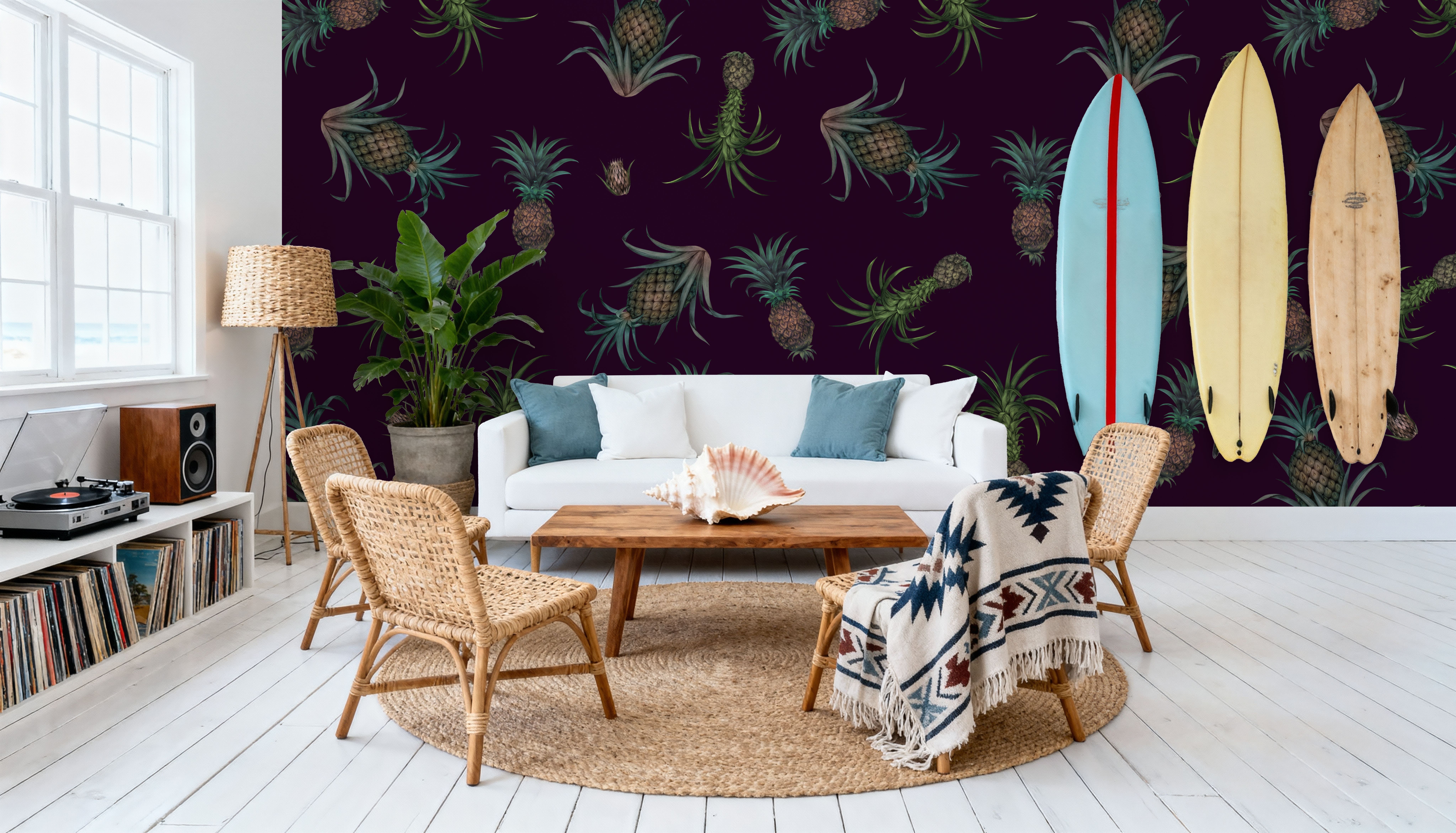 Falling Pineapples, Violet